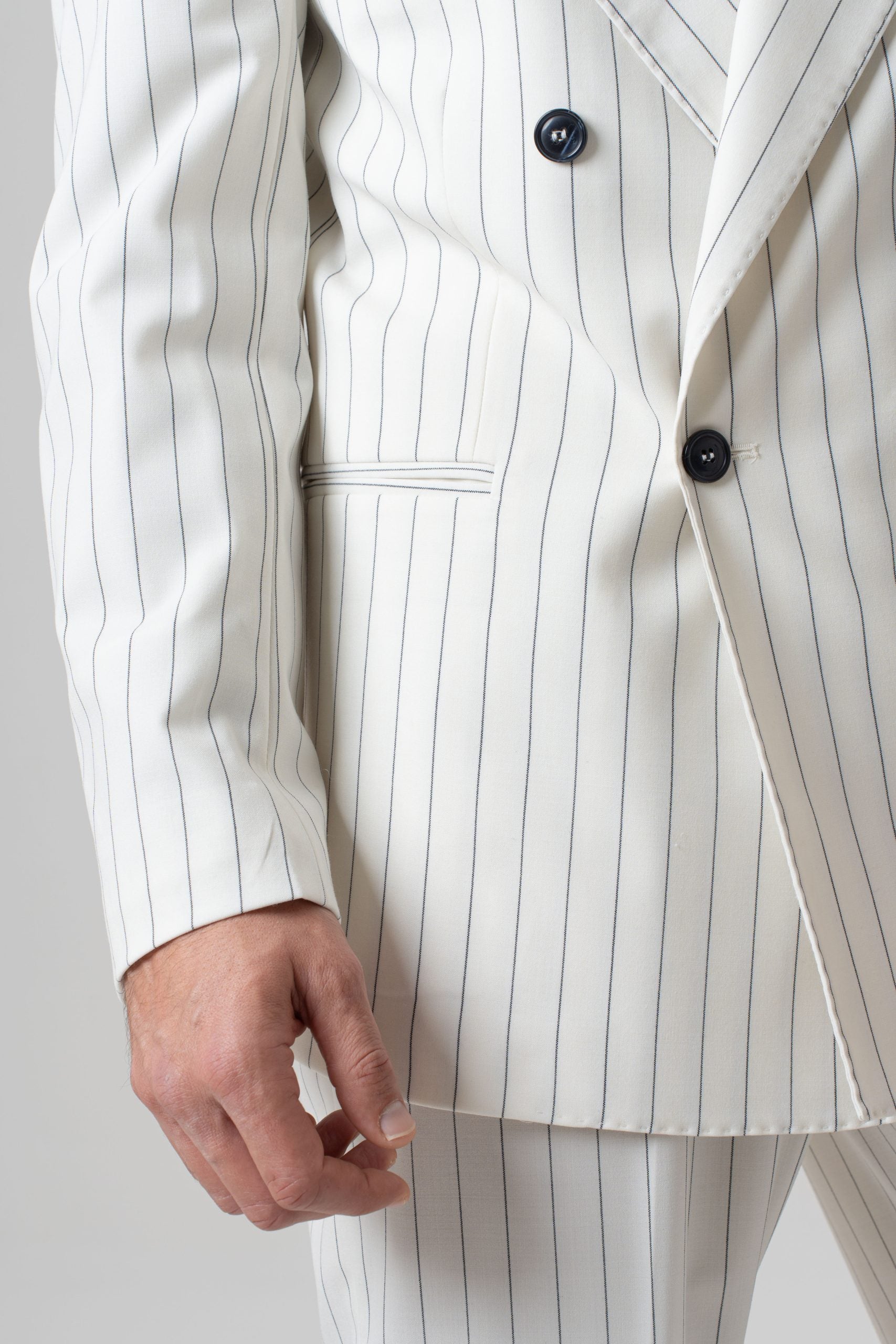 Giacca Jocket Panna Riga Blu Riviera