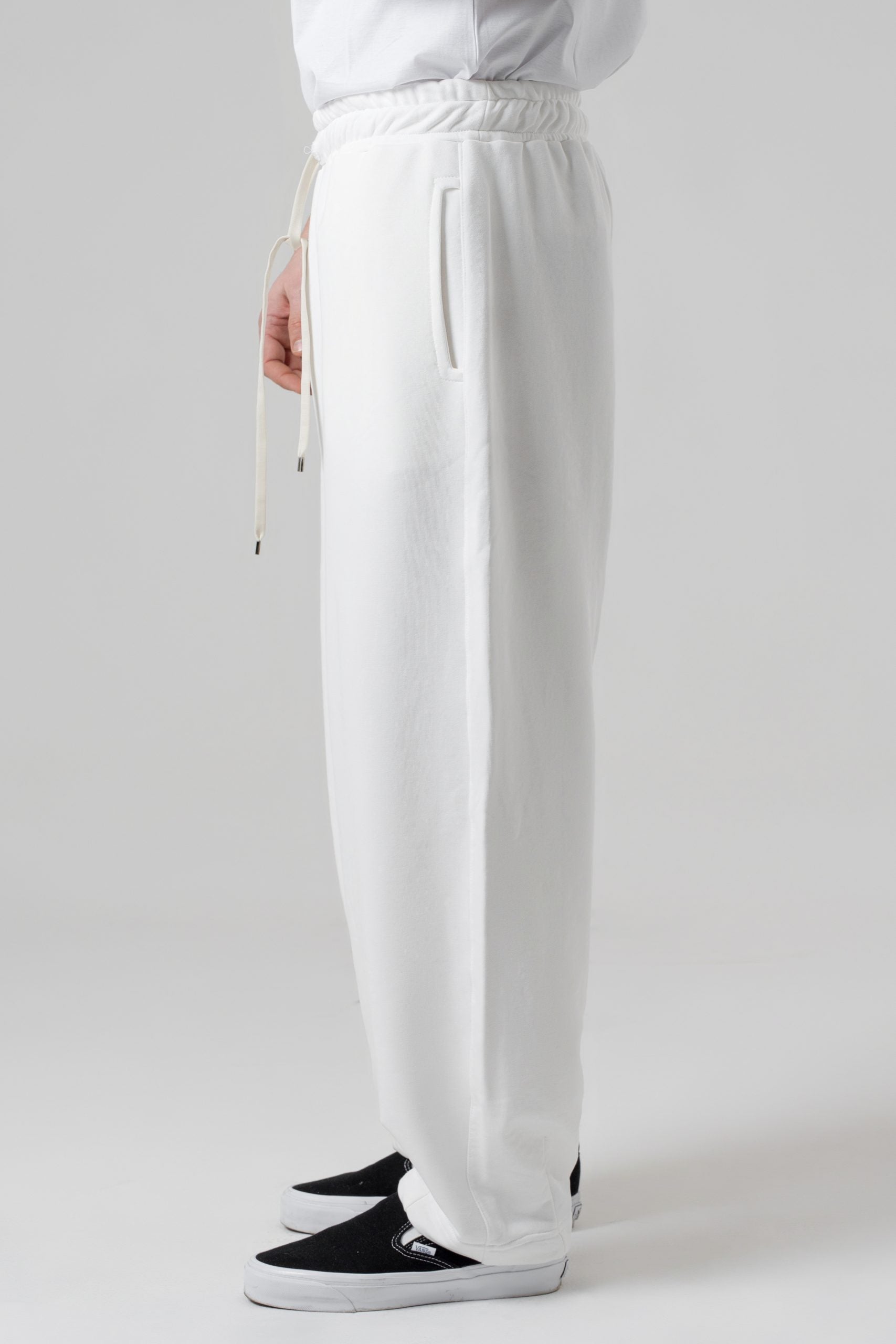 Pantalone di Felpa Oversize Panna