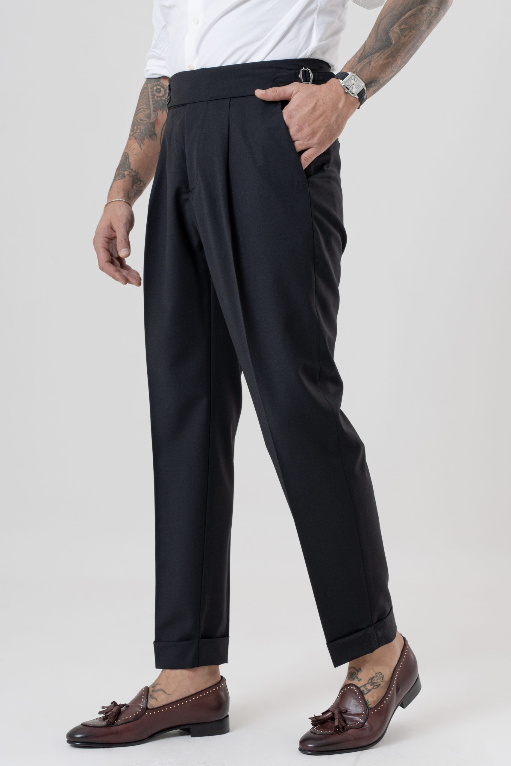 Pantalone con Bustino Tondo Nero Milano