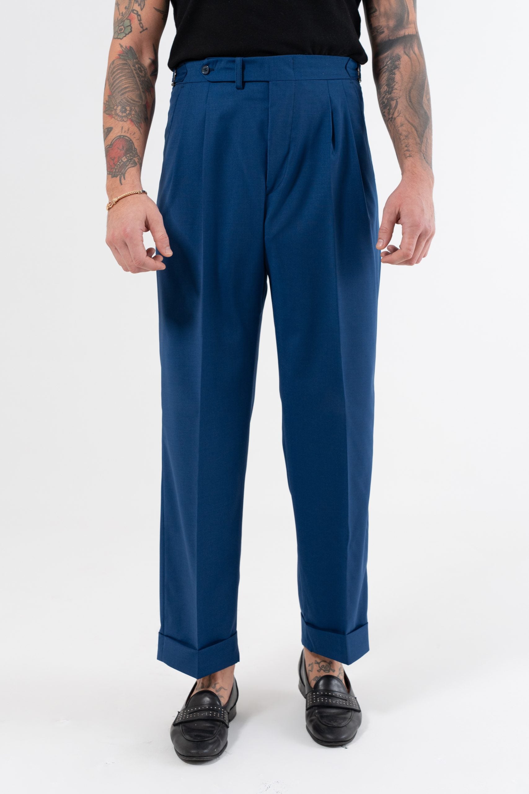 Pantalone Fondo Ampio e Fibbie Laterali Royal Sorrento