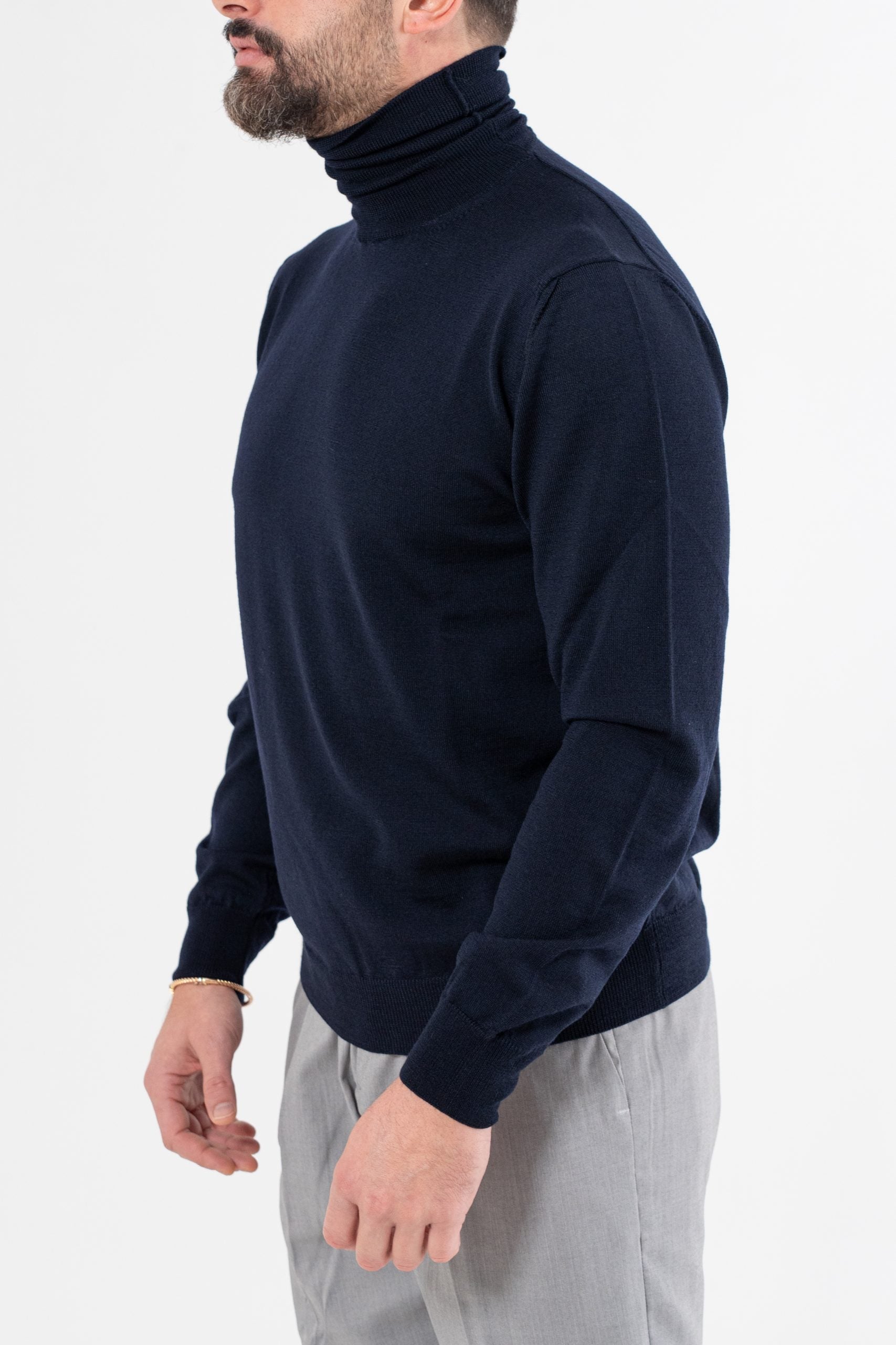 Dolcevita 100% Lana Merinos Blu