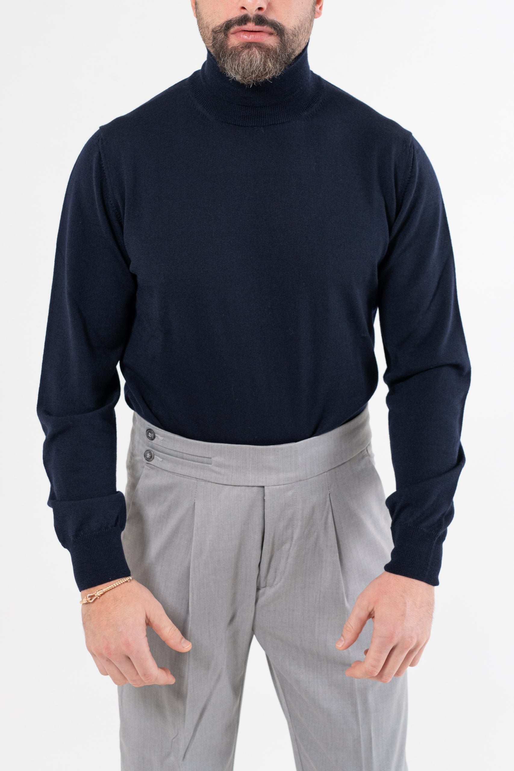 Dolcevita 100% Lana Merinos Blu