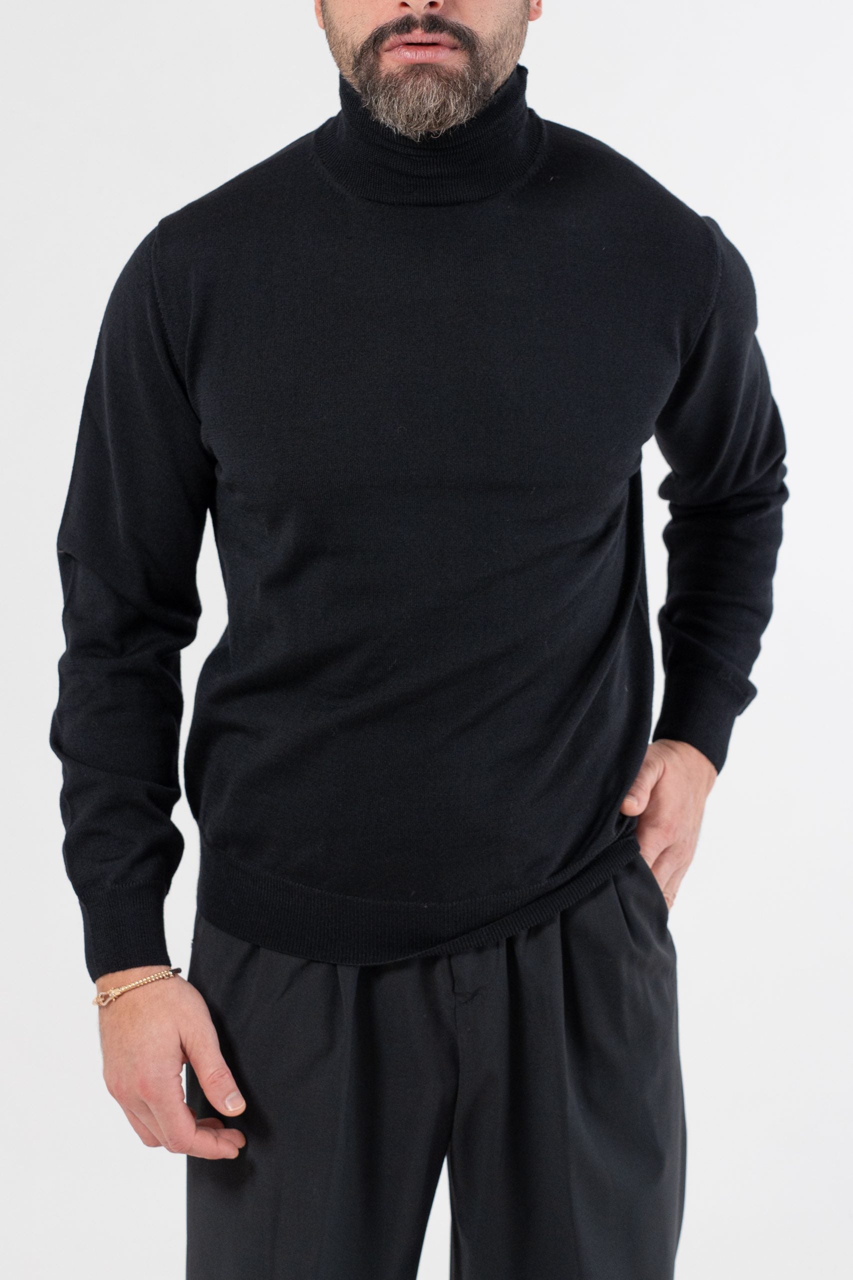 Dolcevita 100% Lana Merinos Nero