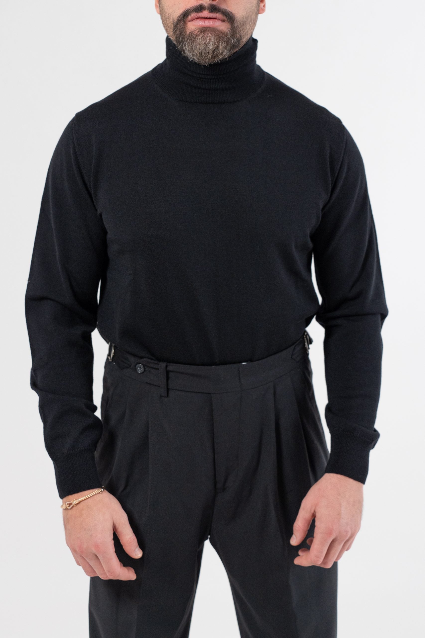 Dolcevita 100% Lana Merinos Nero