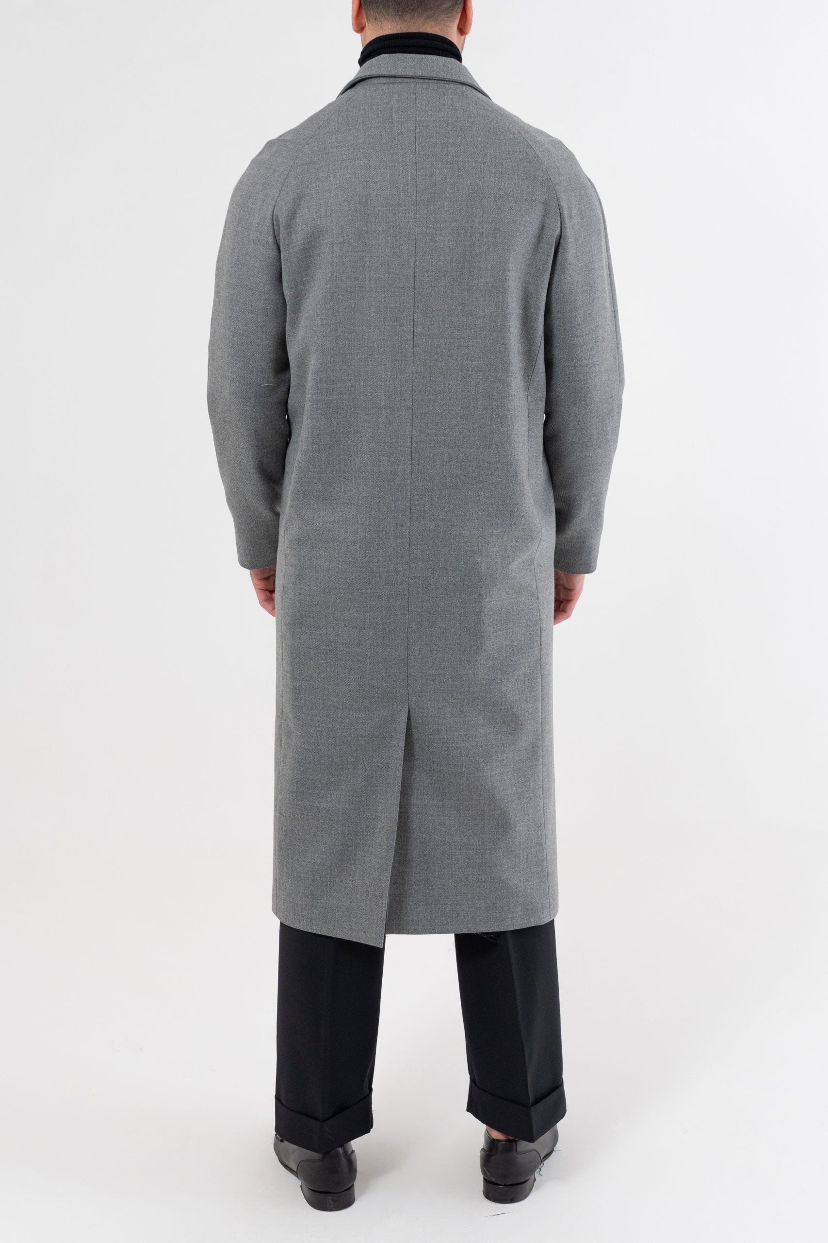 Soprabito Monopetto Oversize Grigio Chiaro