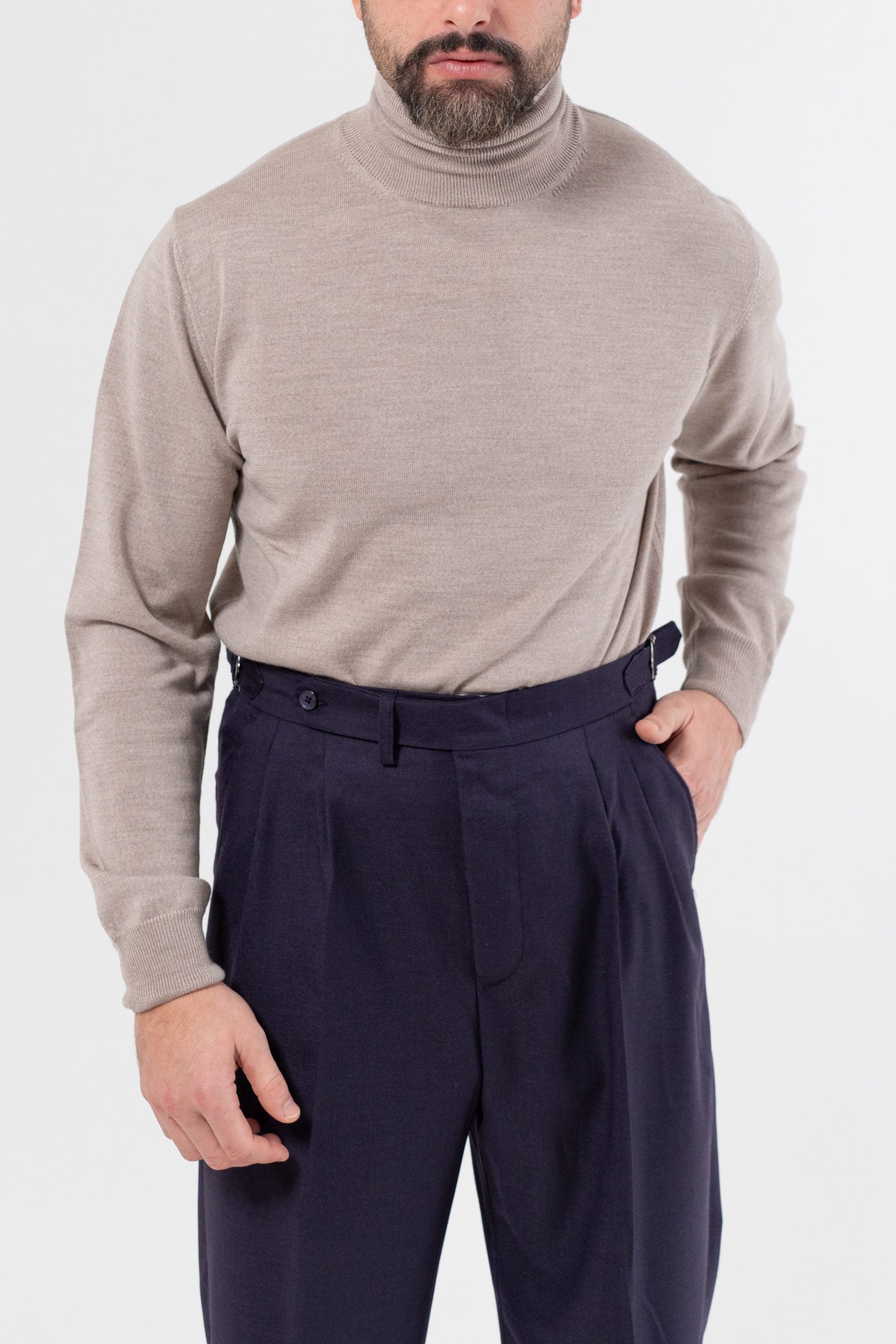 Dolcevita 100% Lana Merinos Beige