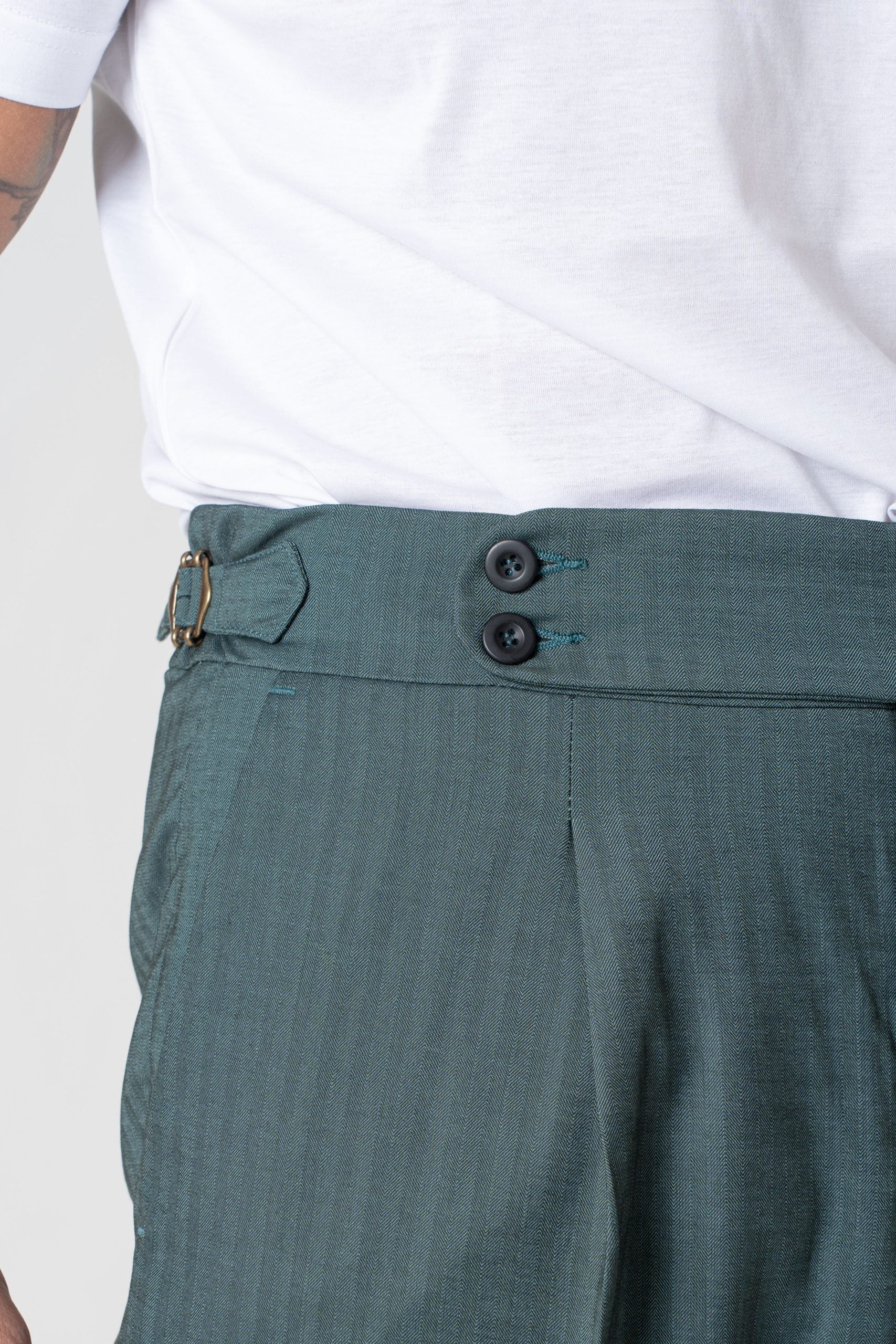 Pantalone con Bustino Tondo Verde Solaro Saint Tropez