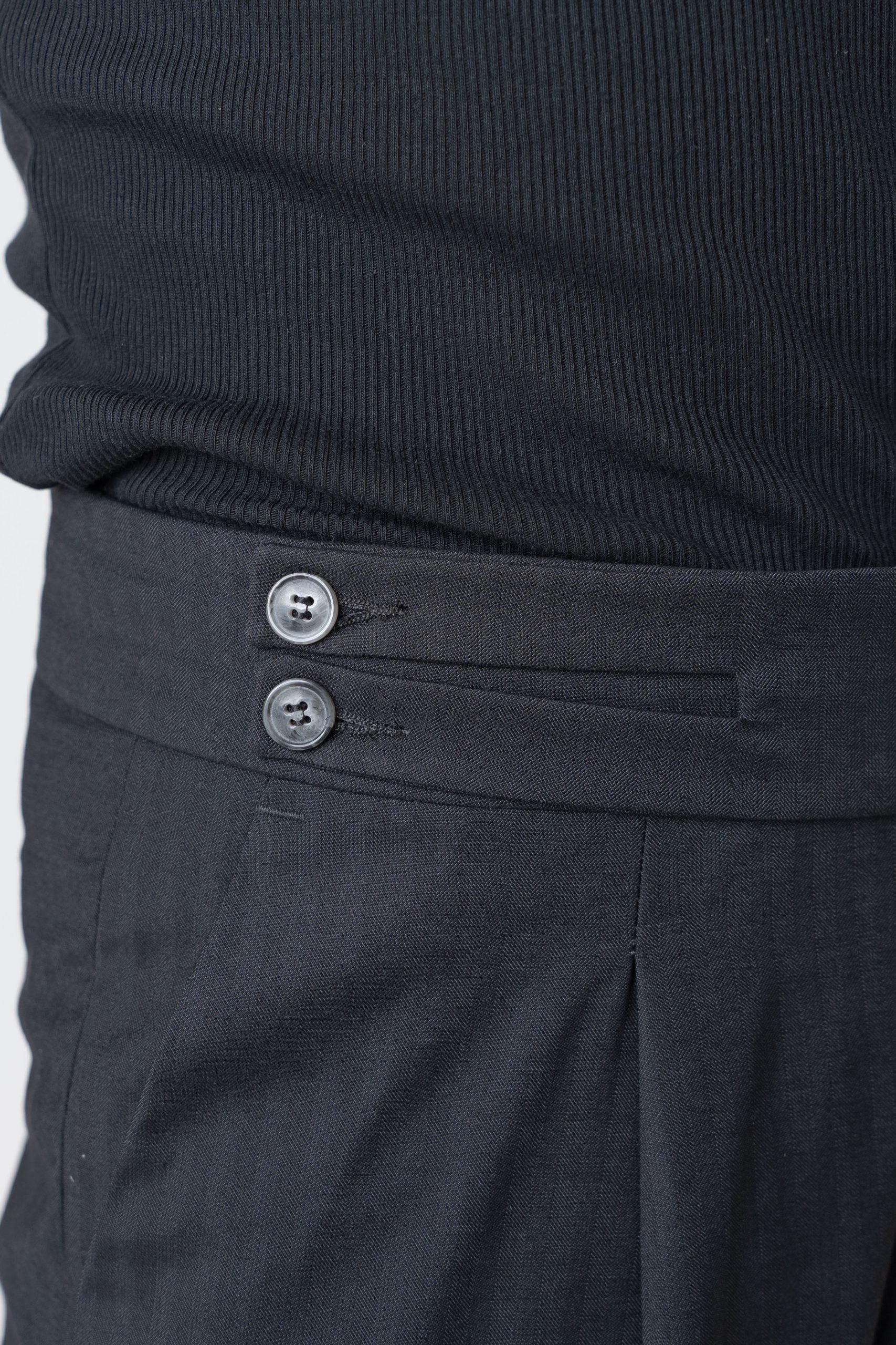 Pantalone Biforcato Nero Solaro Las Vegas