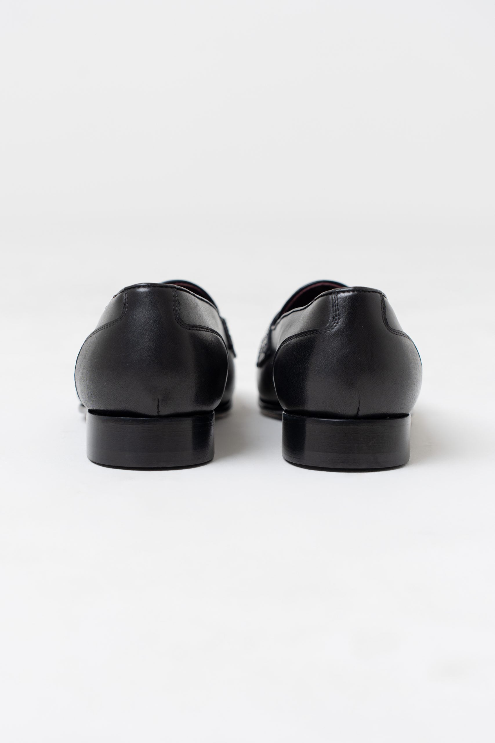 Mocassino Penny Loafer Borchiata Nera