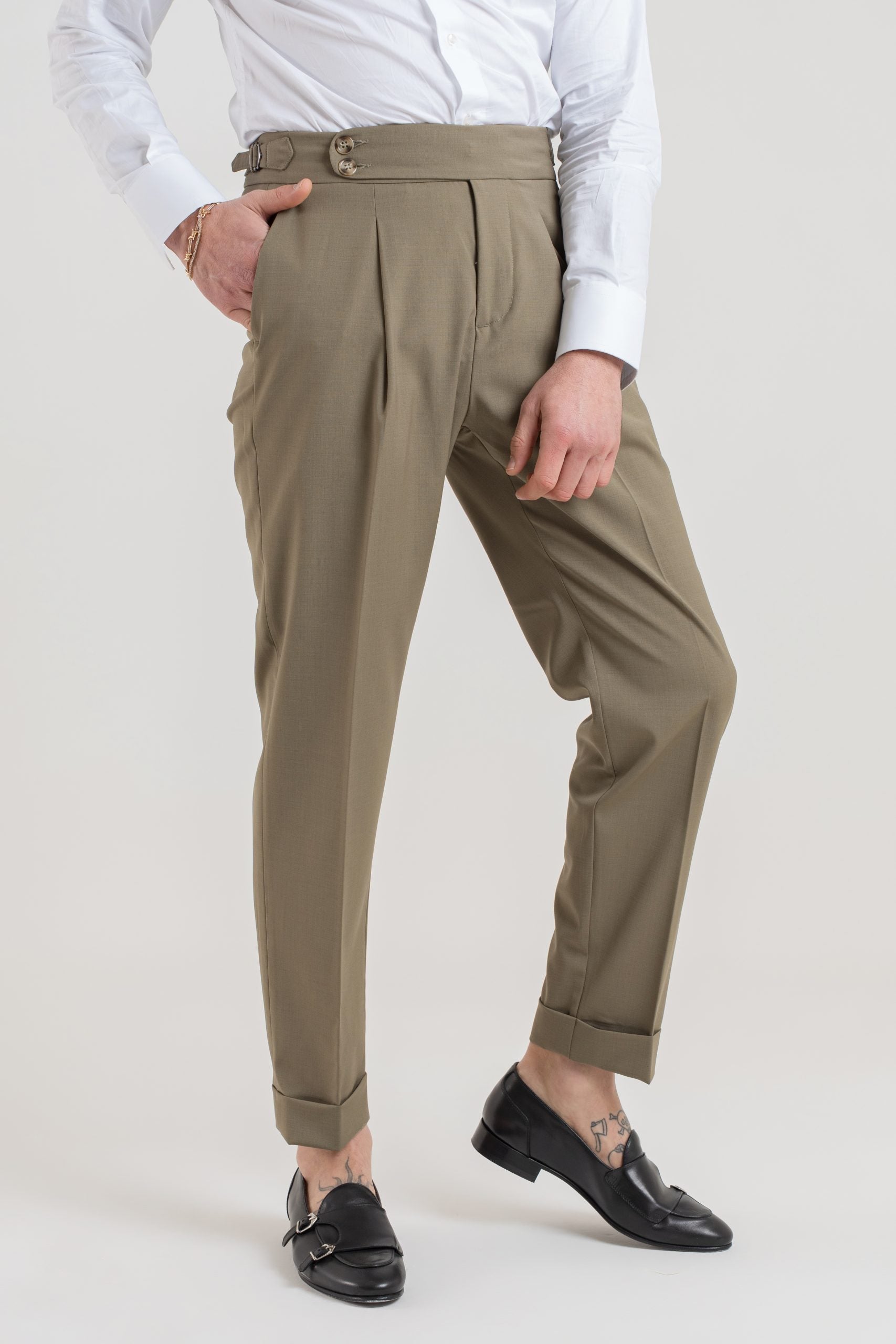 Pantalone con Bustino Tondo Kaki Nairobi
