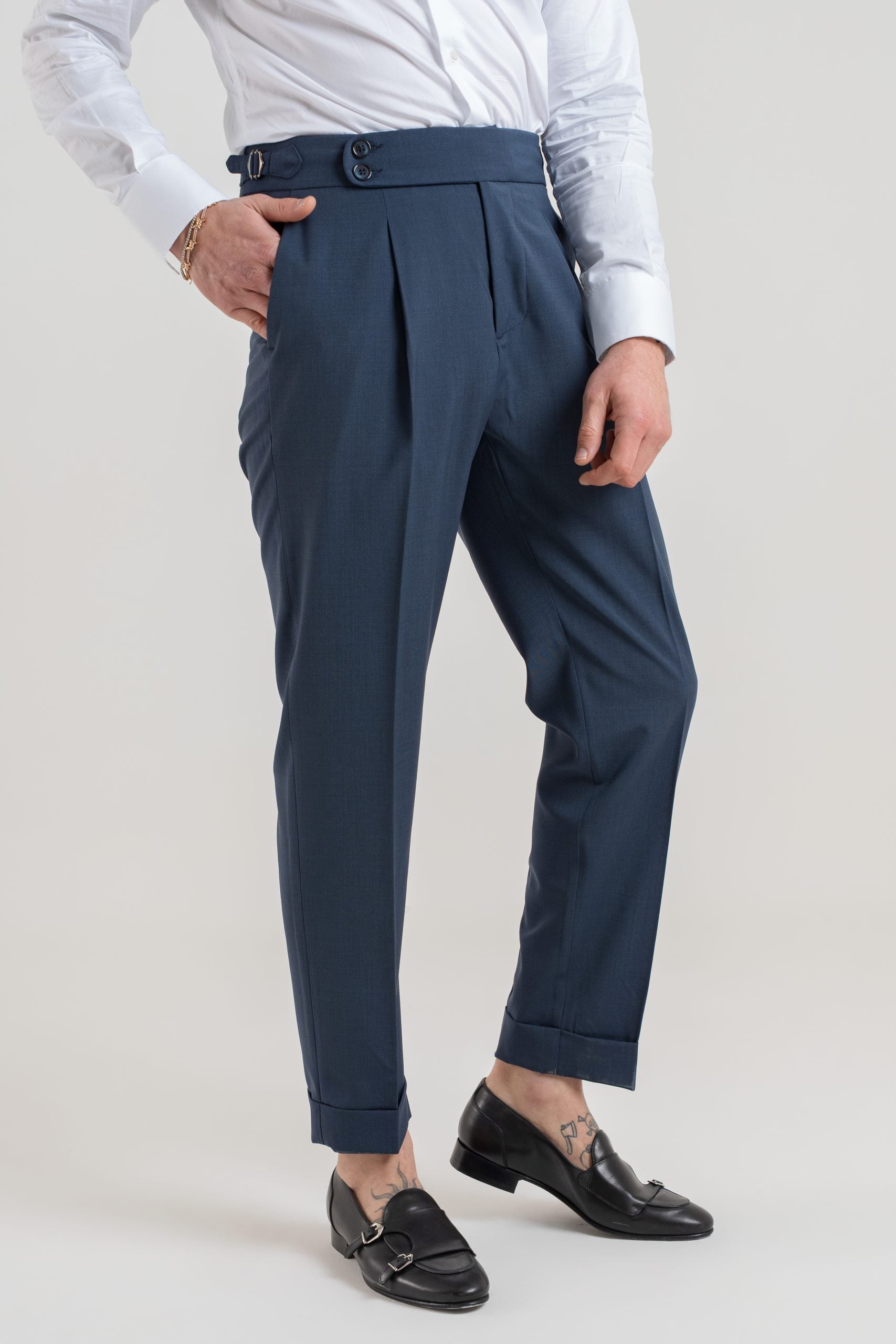 Pantalones bustier redondos índigo de St. Barth