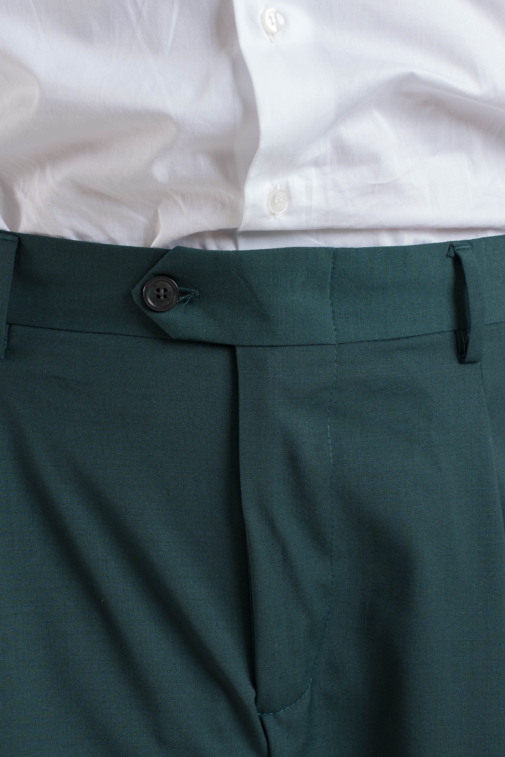Pantalone Fondo Ampio con Passanti Verde Smeraldo Miami