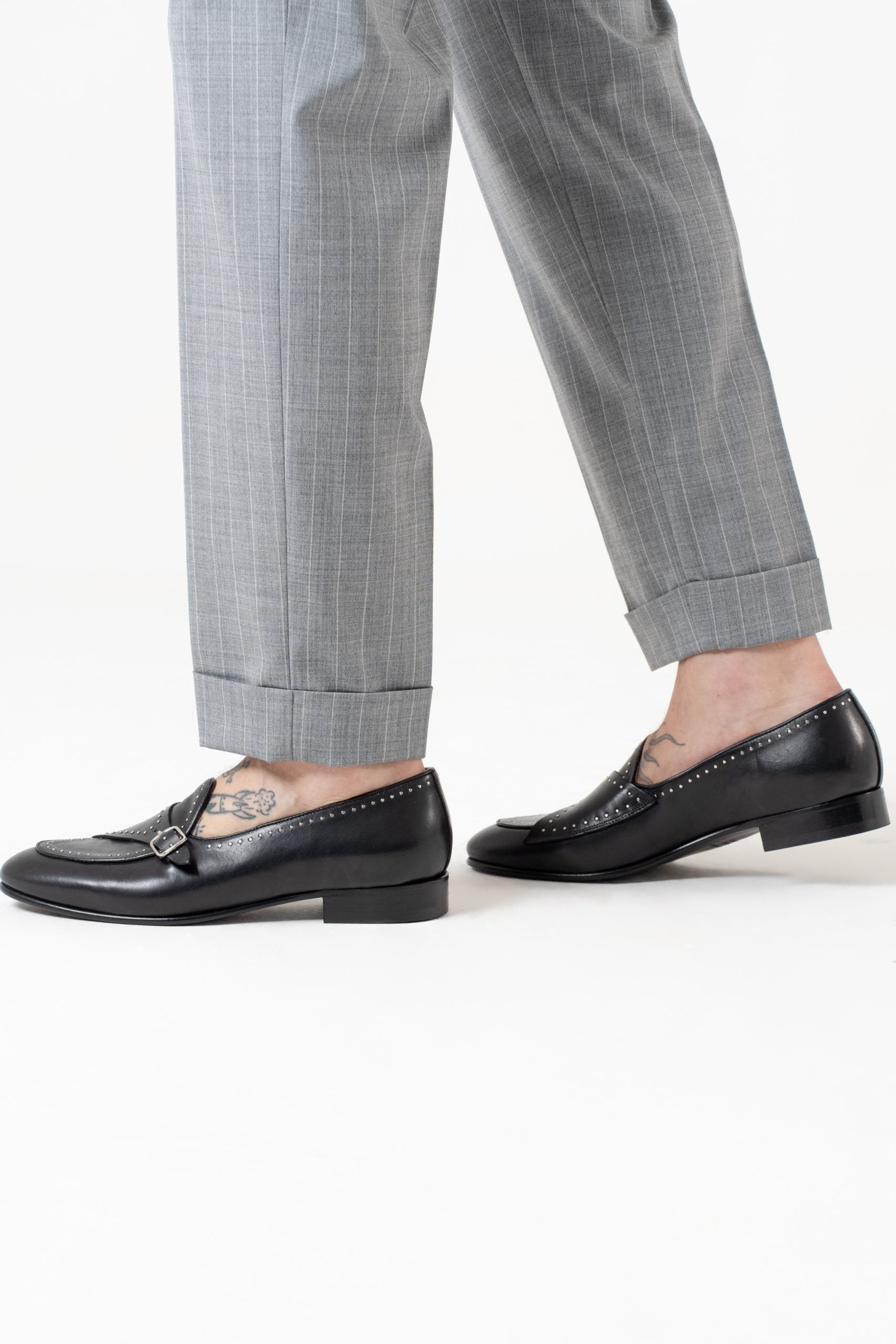 Pantalone con Bustino Tondo Gessato Grigio Milano Marittima