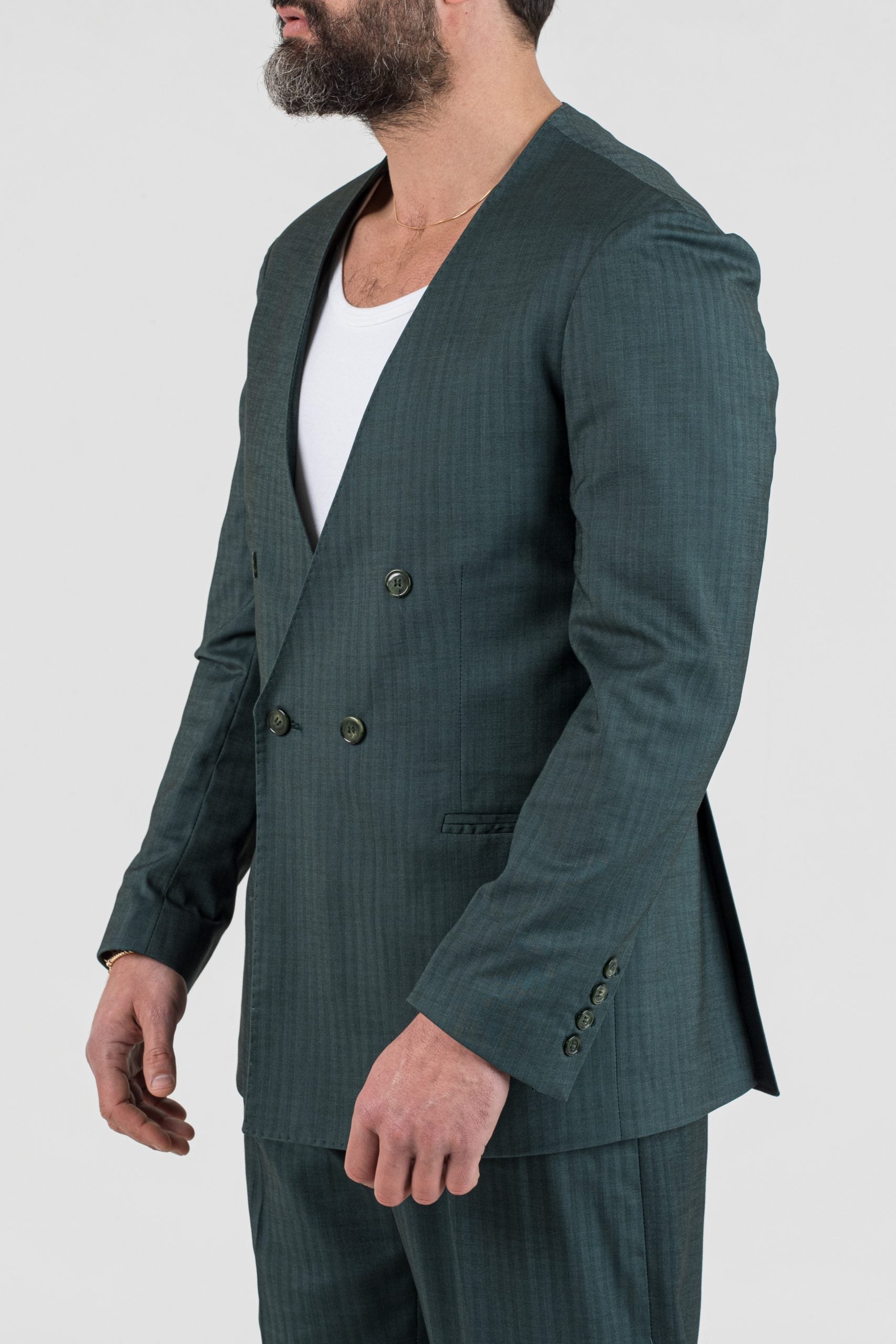 Chaqueta verde negra Solaro Saint Tropez