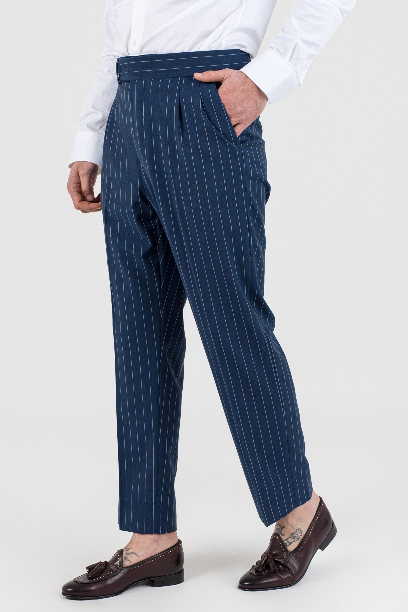 Pantalone Cinta Lunga Gessato Royal Forte dei Marmi