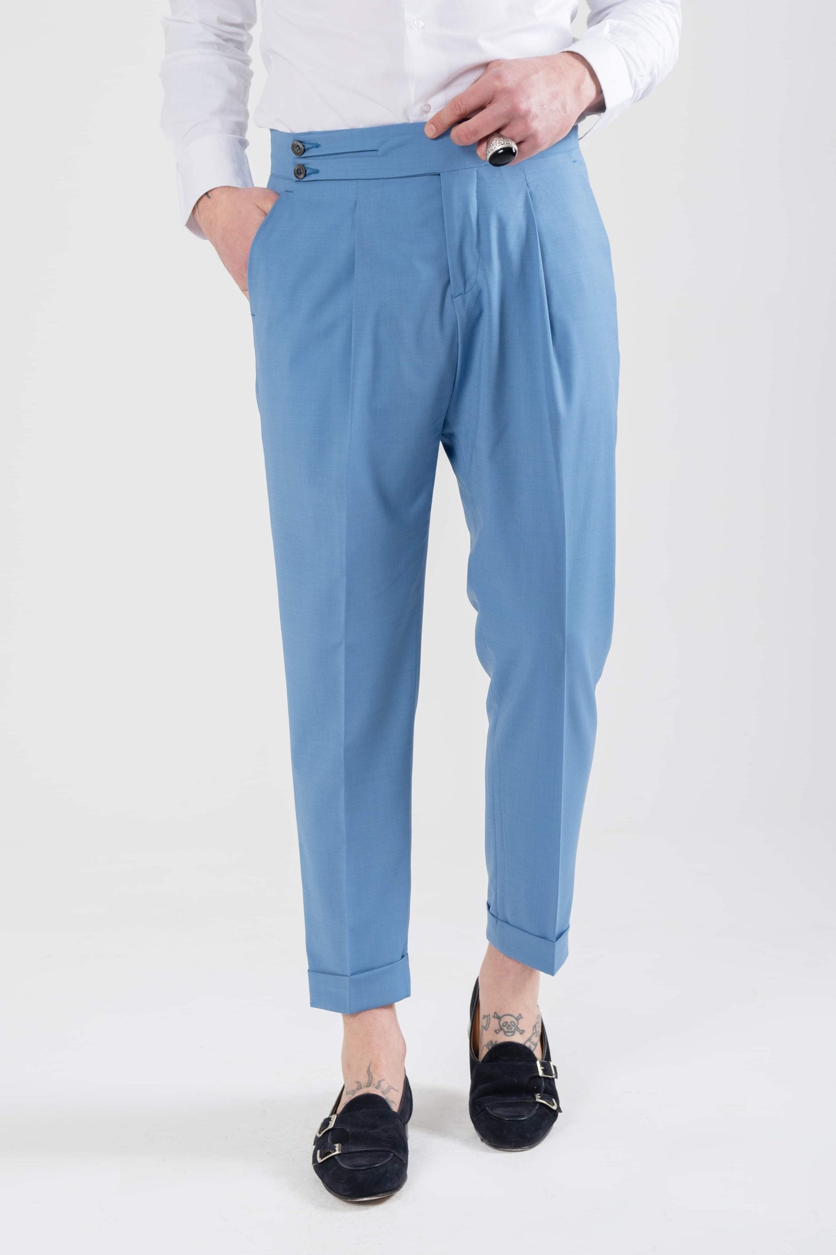 Pantalone Biforcato Carta da Zucchero Capri