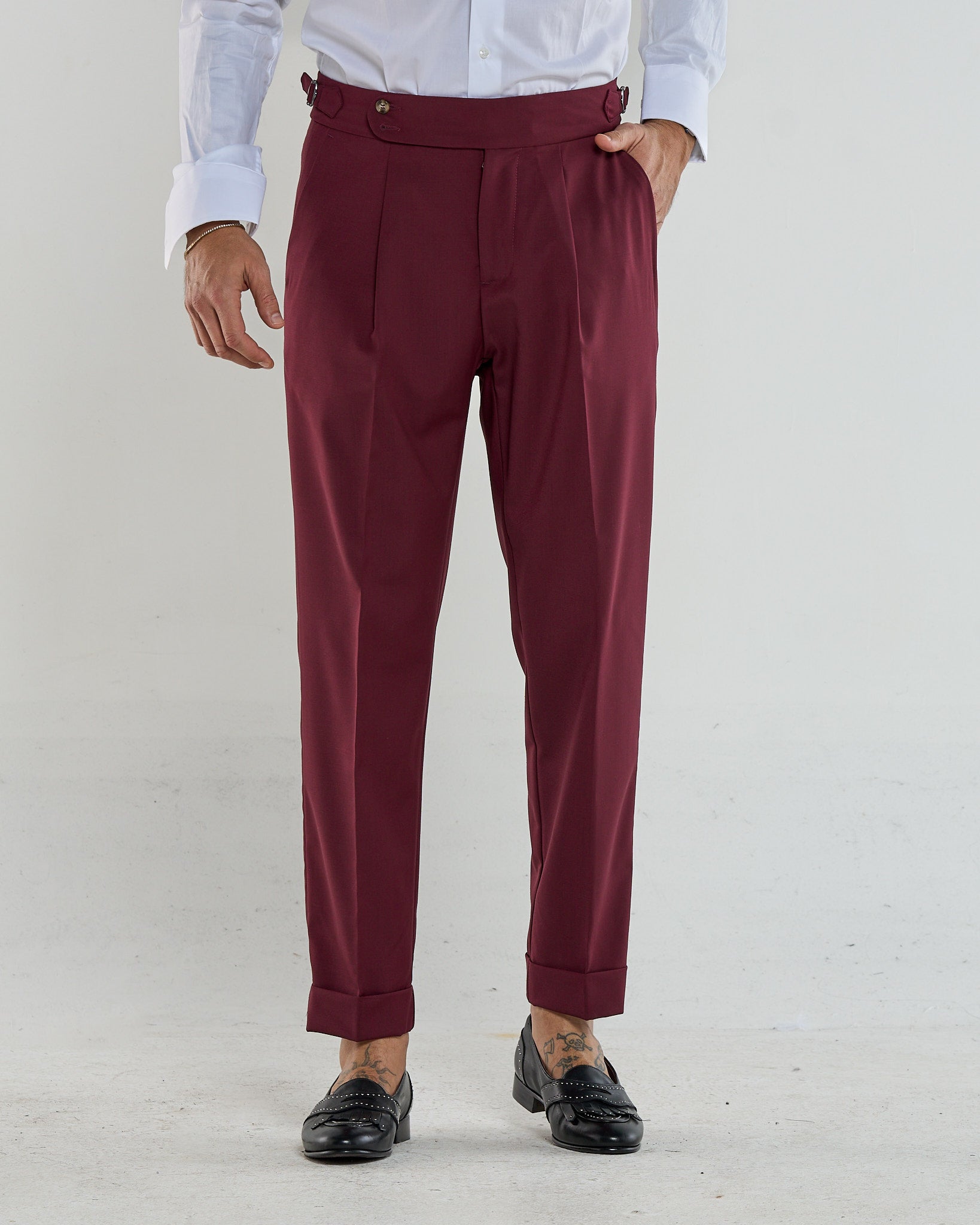 Pantalone con Bustino Tondo Amaranto Firenze