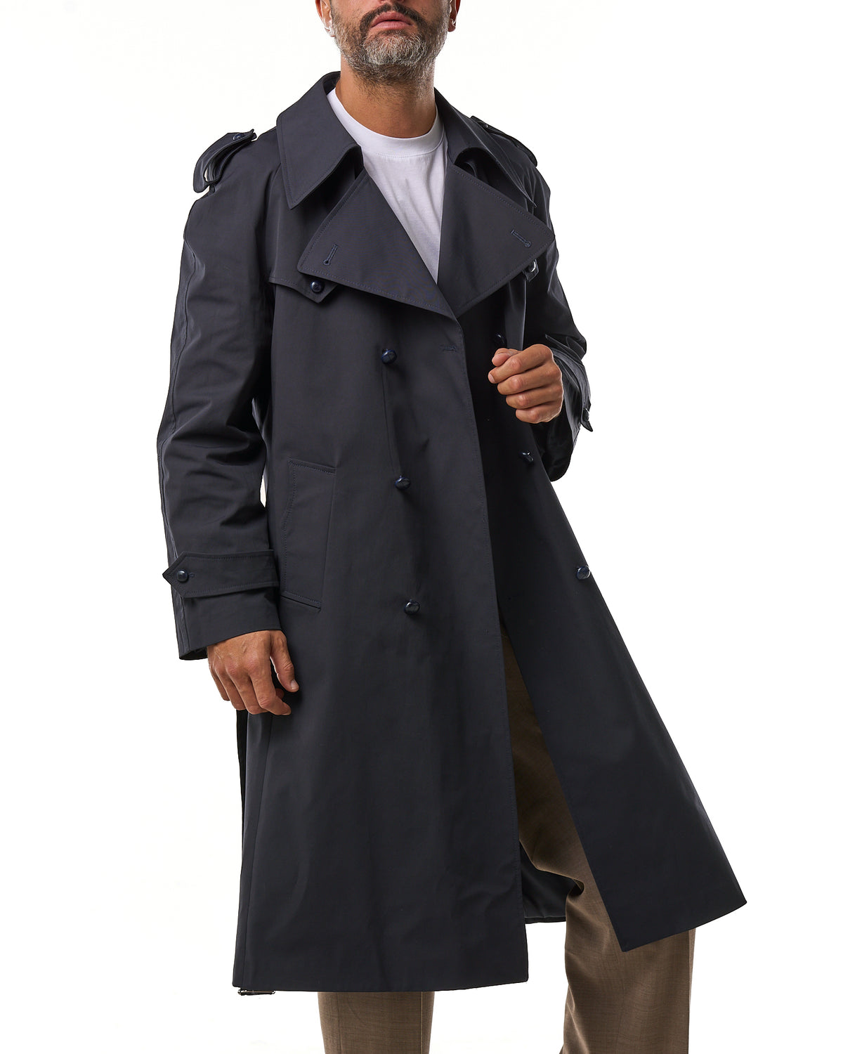 Chaqueta vaquera lavada con mosquetones, azul lavado