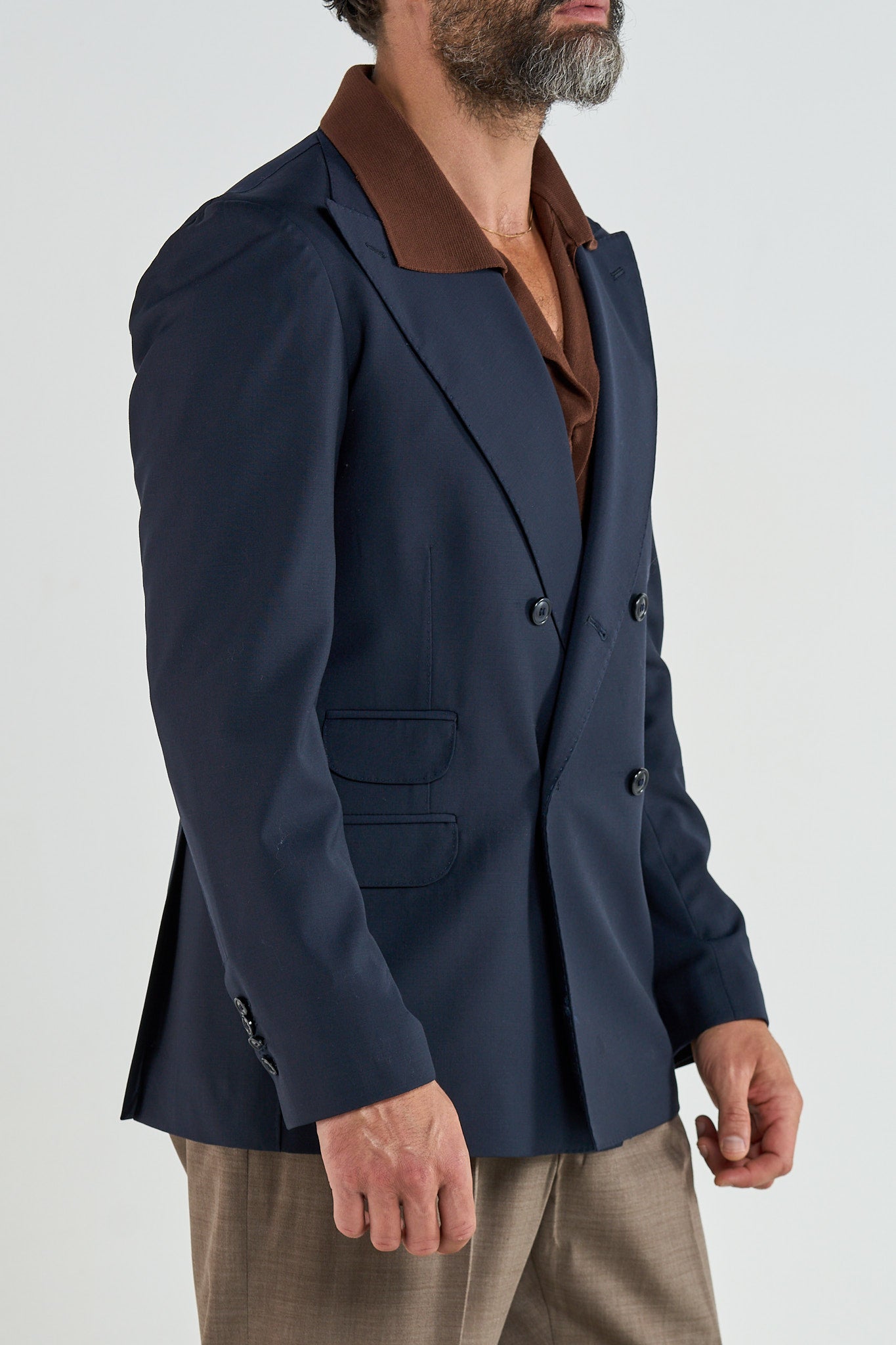 Giacca Socket 4 Bottoni Blu Napoli