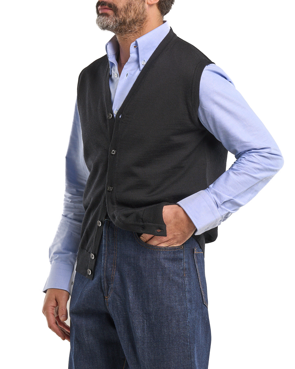 100% Merino Wool Vest – Sand