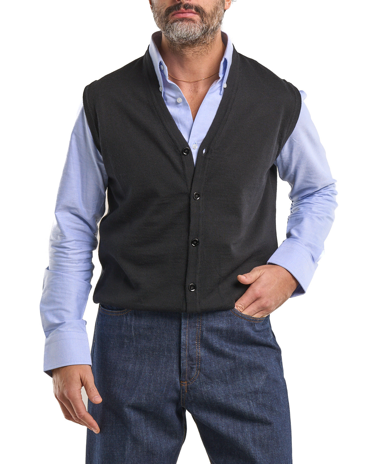 100% Merino Wool Vest – Sand