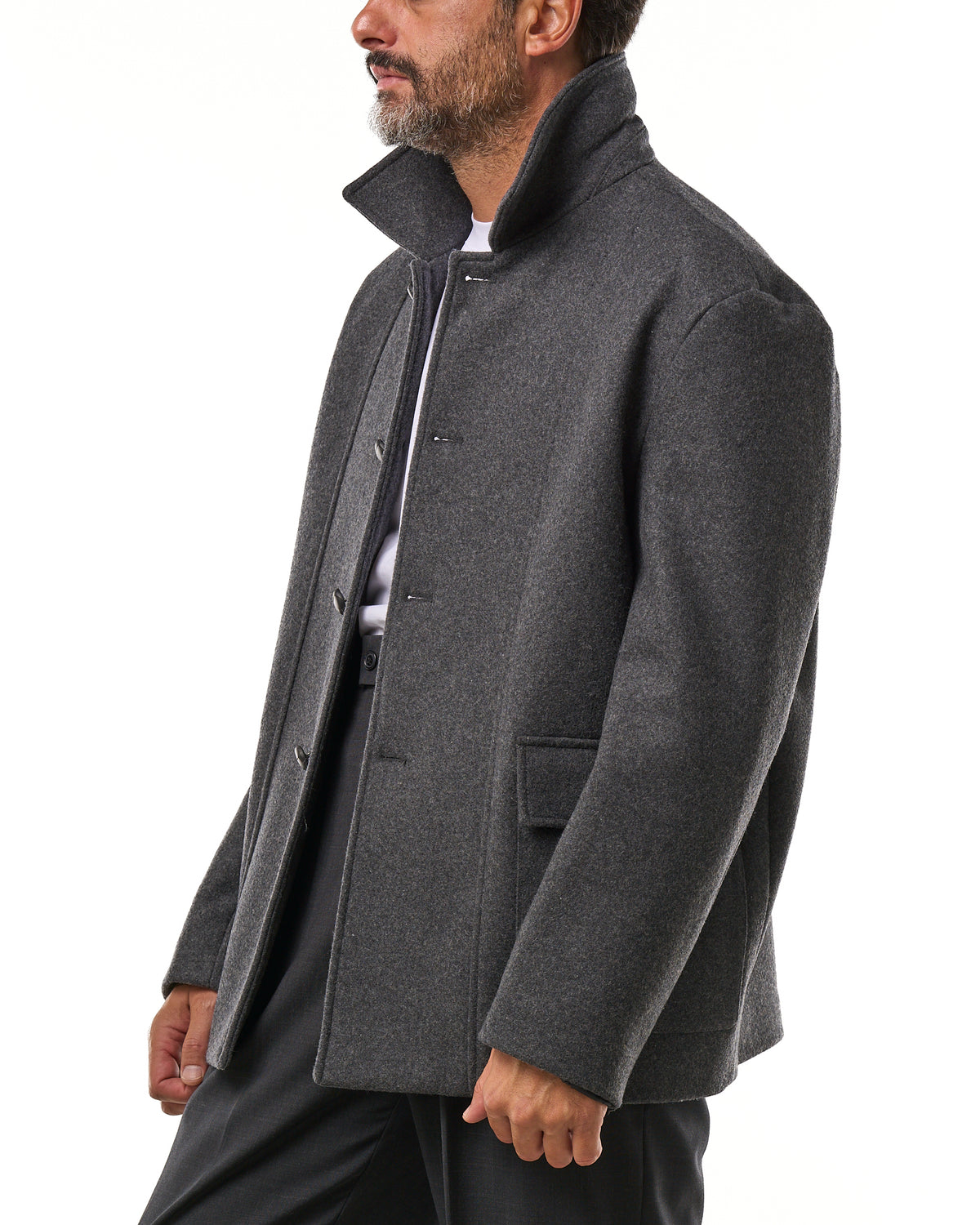 Giacca in Panno Grigio