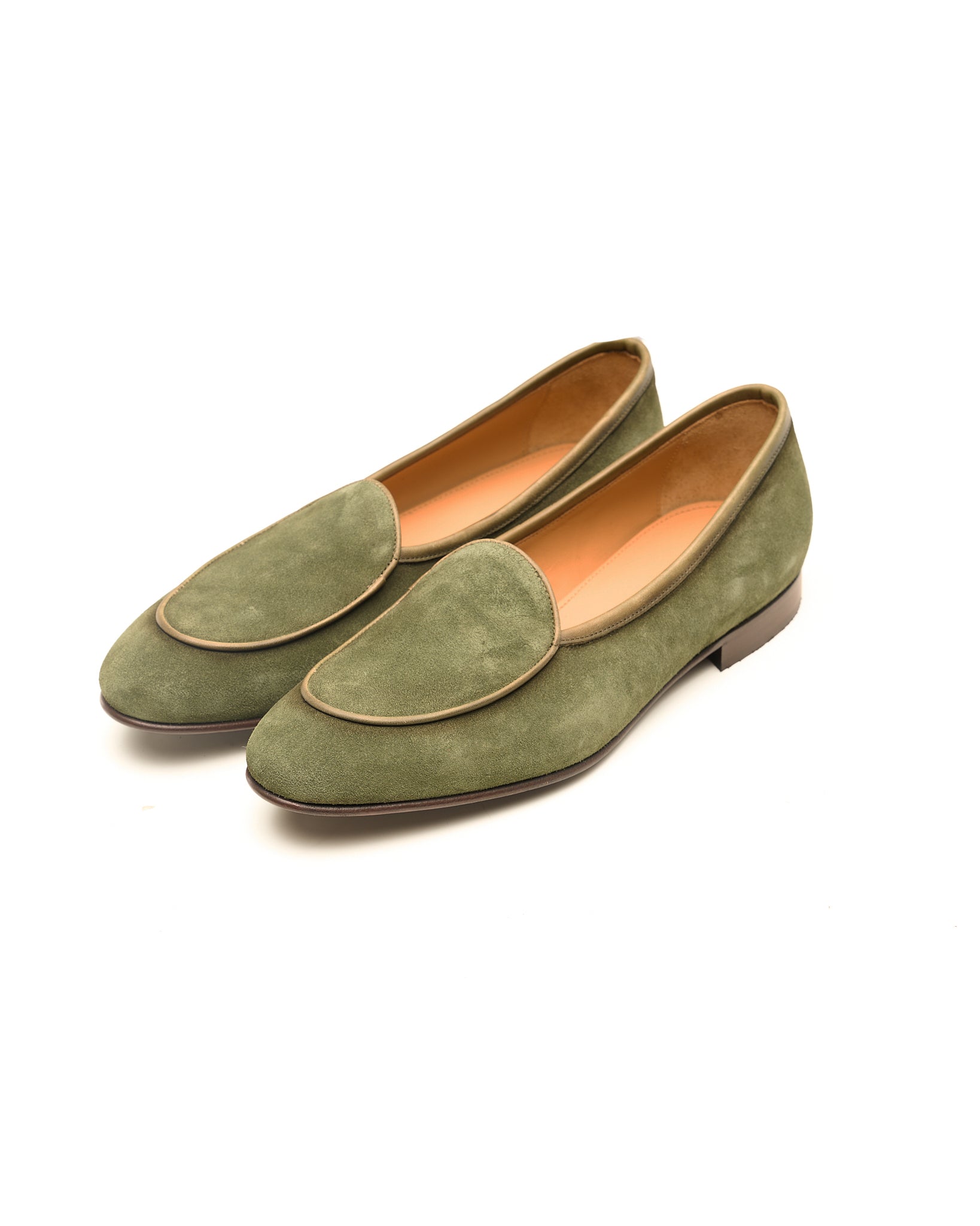Loafer in Pelle Scamosciata Verde
