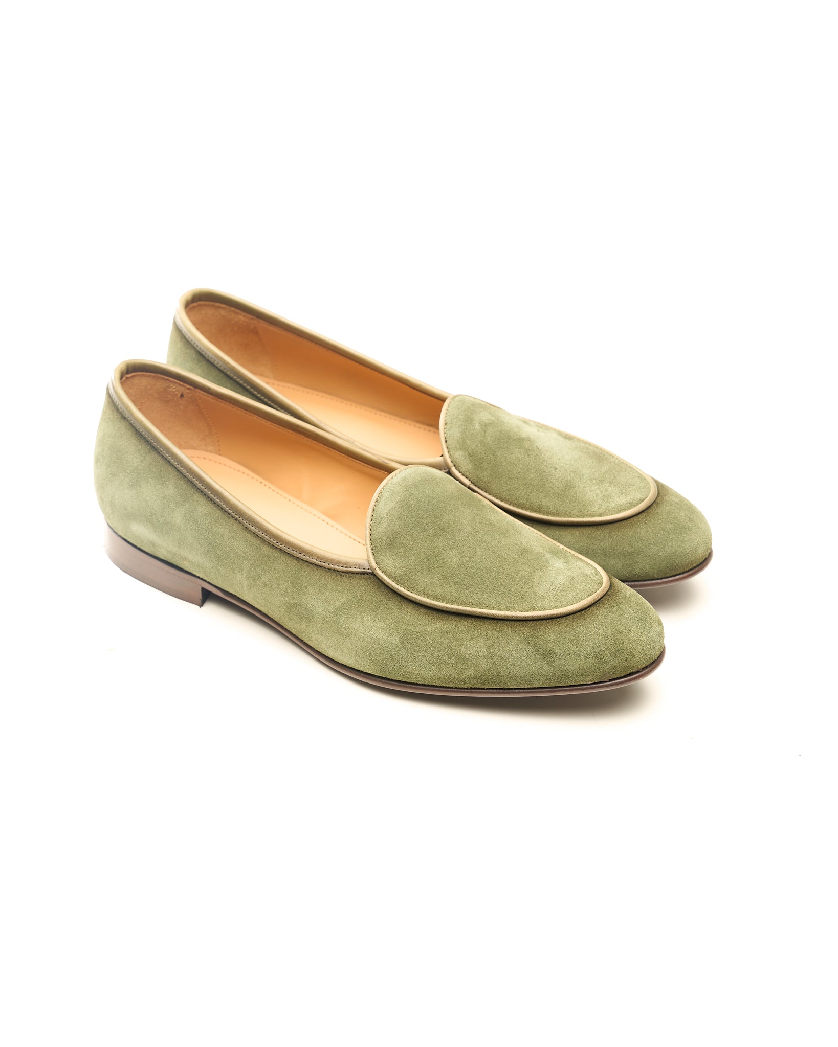 Loafer in Pelle Scamosciata Verde