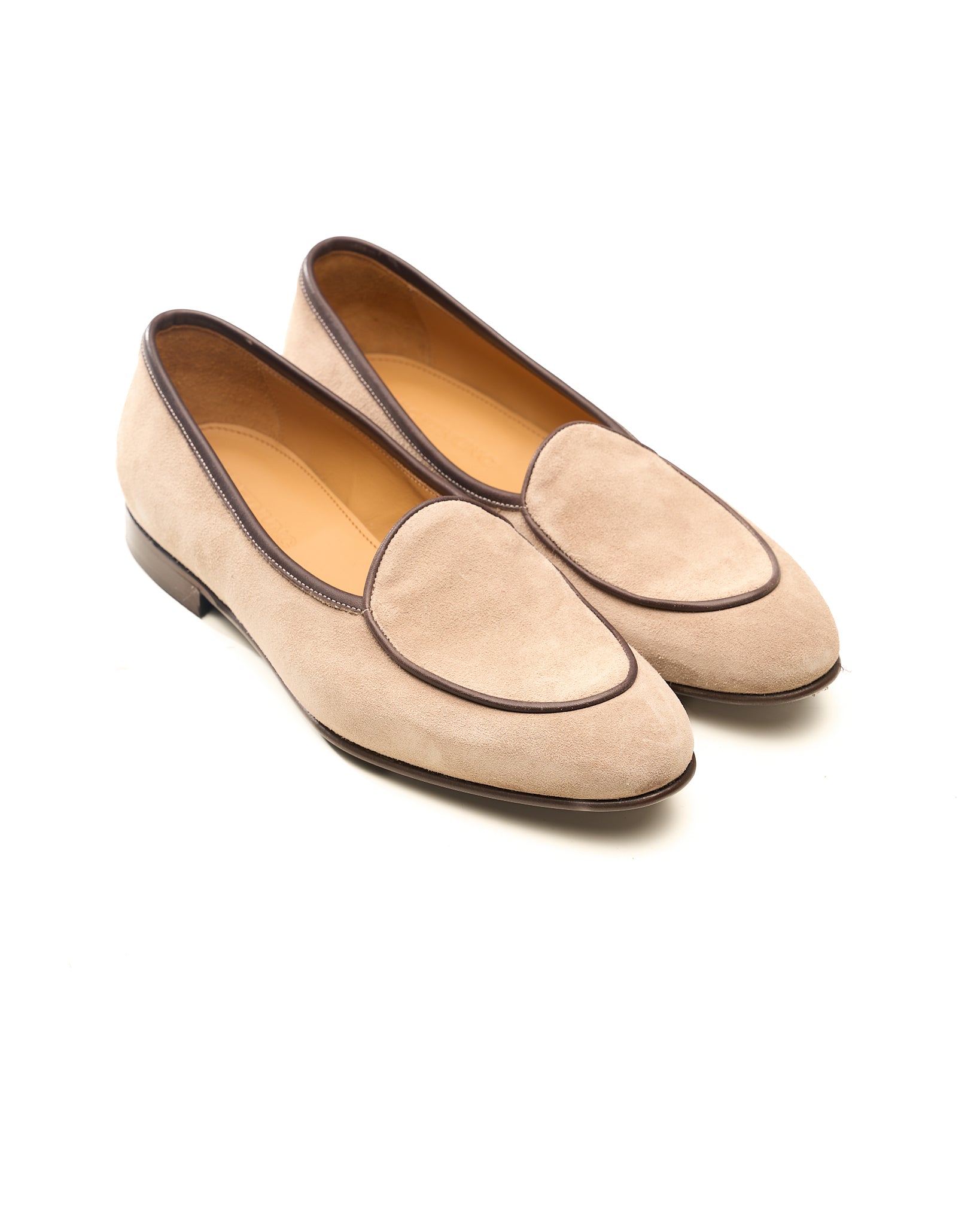 Loafer in Pelle Scamosciata Tortora