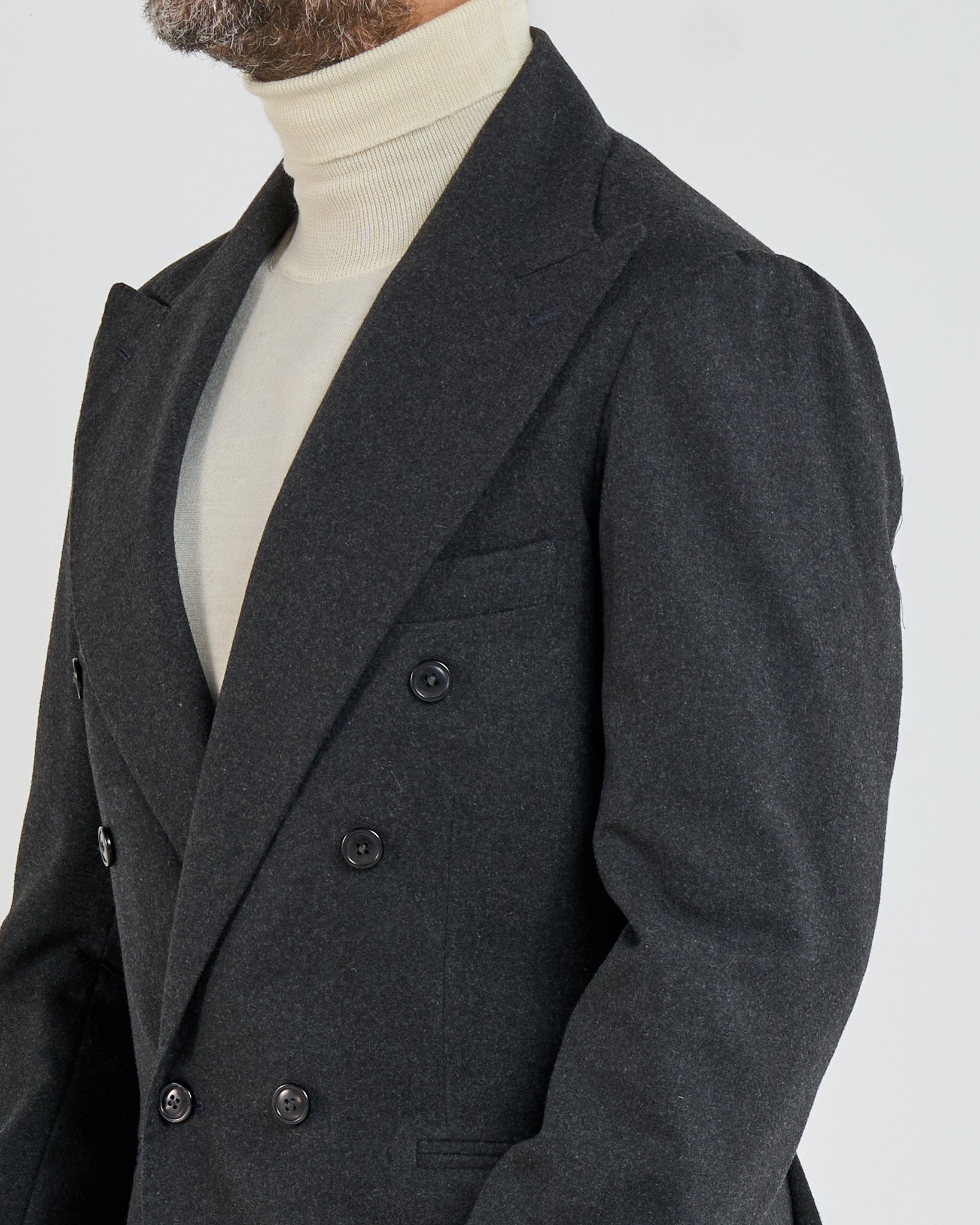 Chaqueta estilo jogger de franela antracita Ortisei