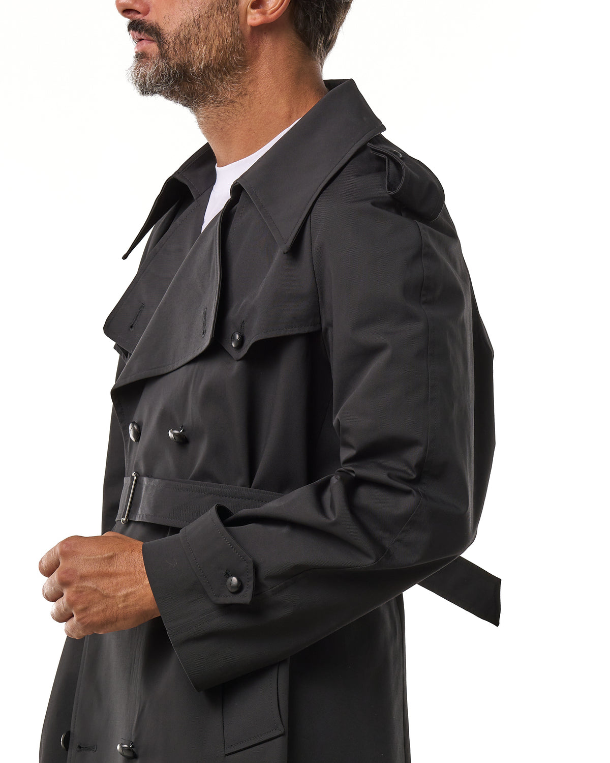 Chaqueta vaquera lavada con mosquetones, azul lavado