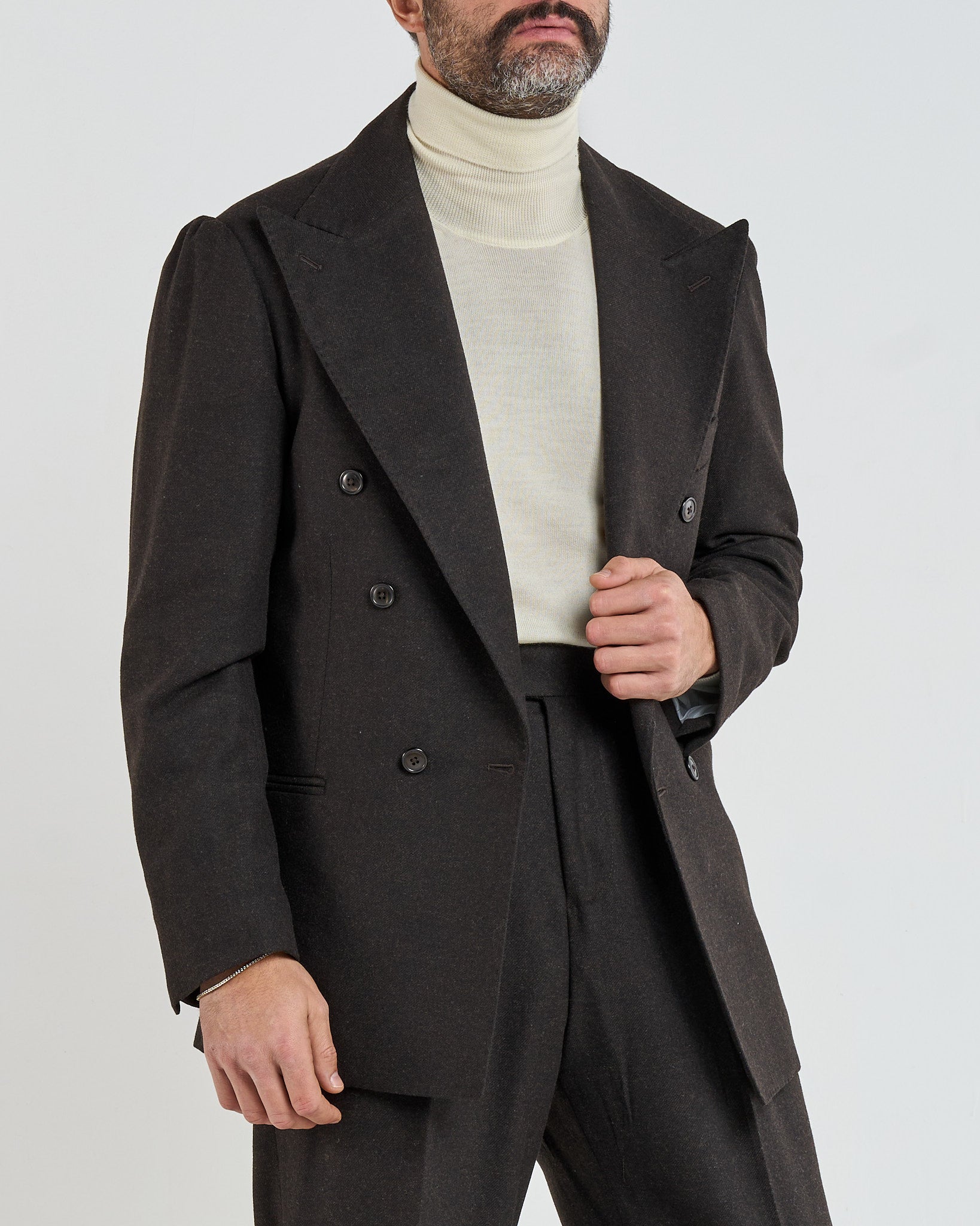 Giacca Jocket in Flanella Moro Courchevel