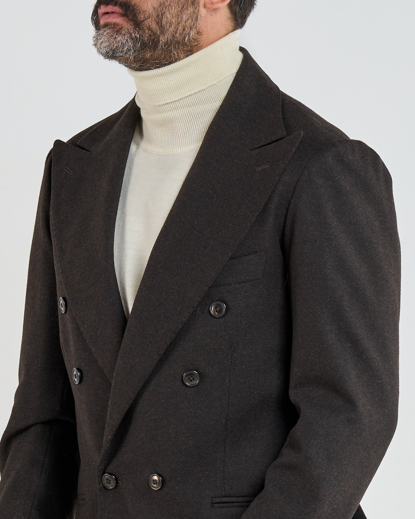 Giacca Jocket in Flanella Moro Courchevel