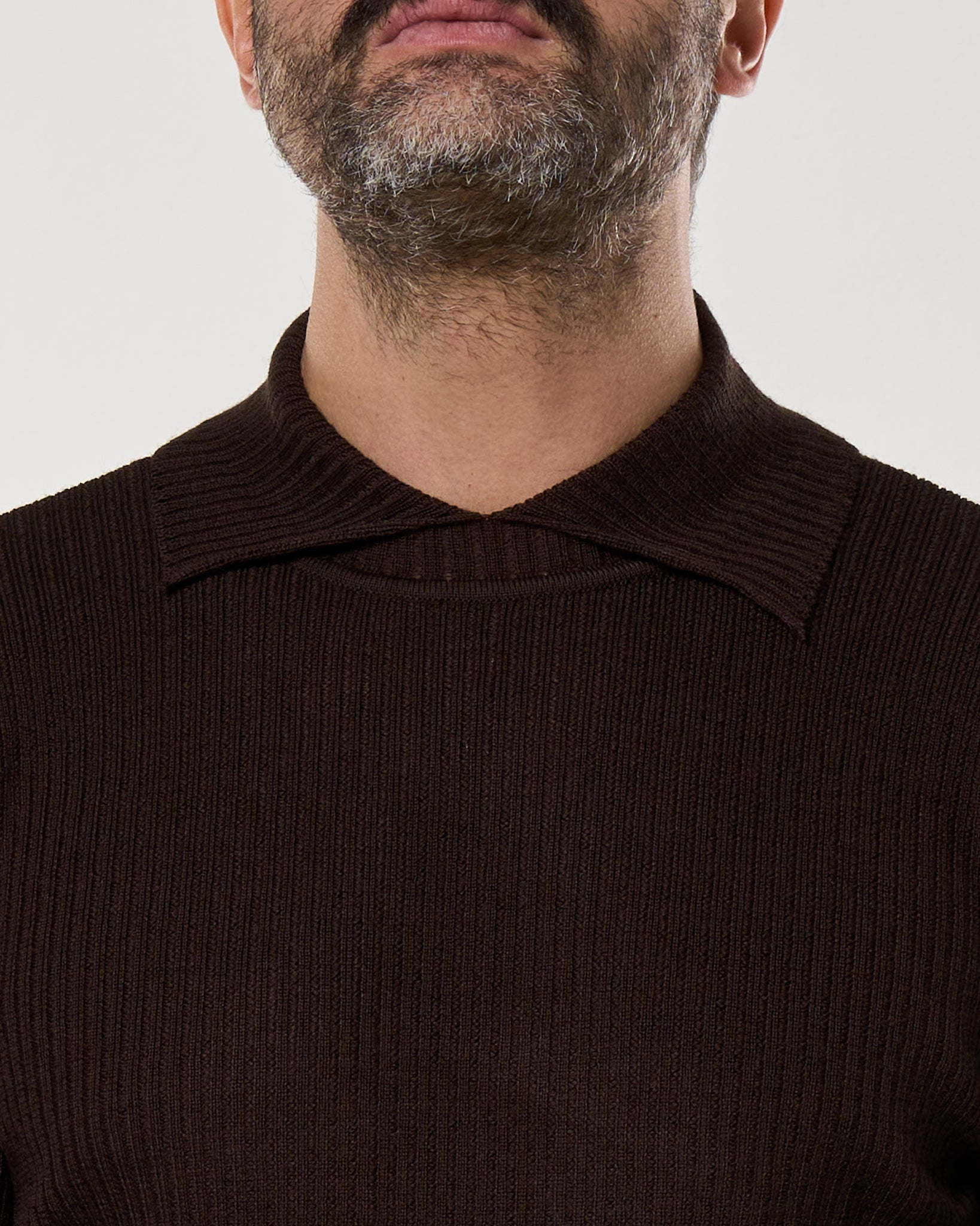 Maglia Collar Twist Moro