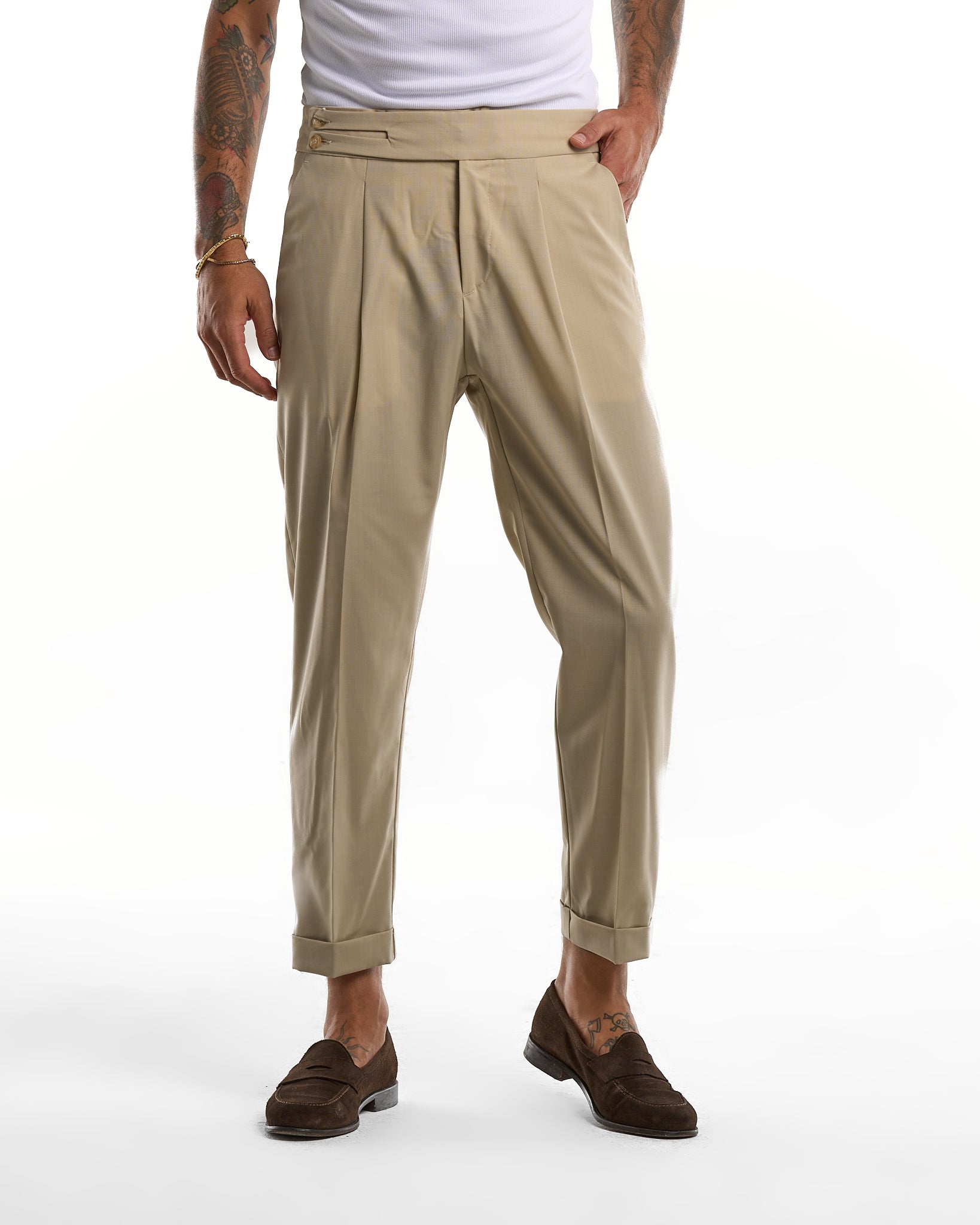 Pantalone Biforcato Panna