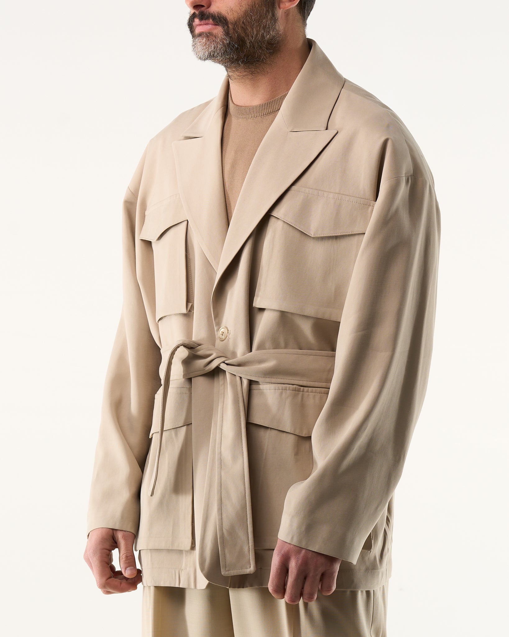 Sahariana con Tasconi Beige