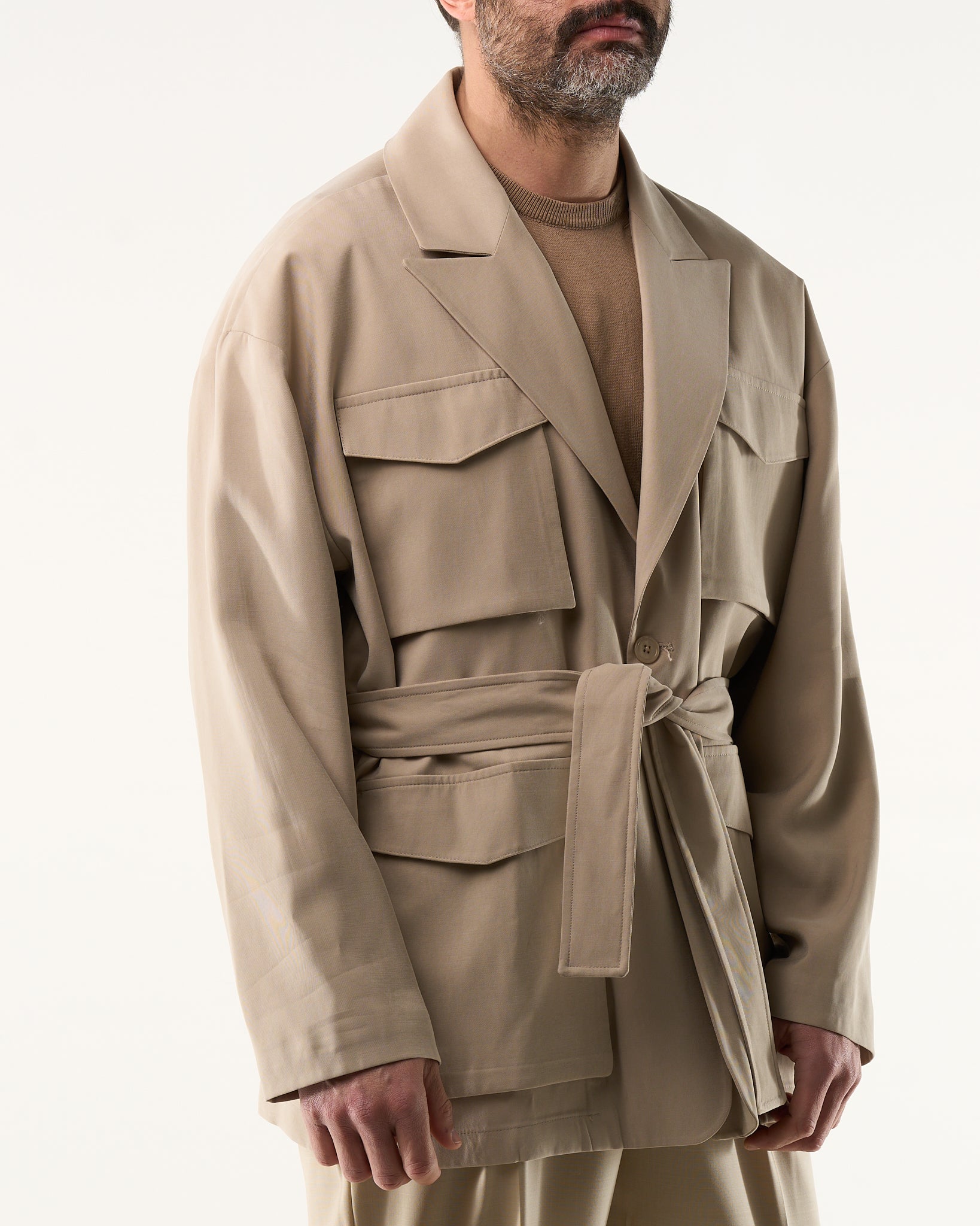 Sahariana con Tasconi Beige