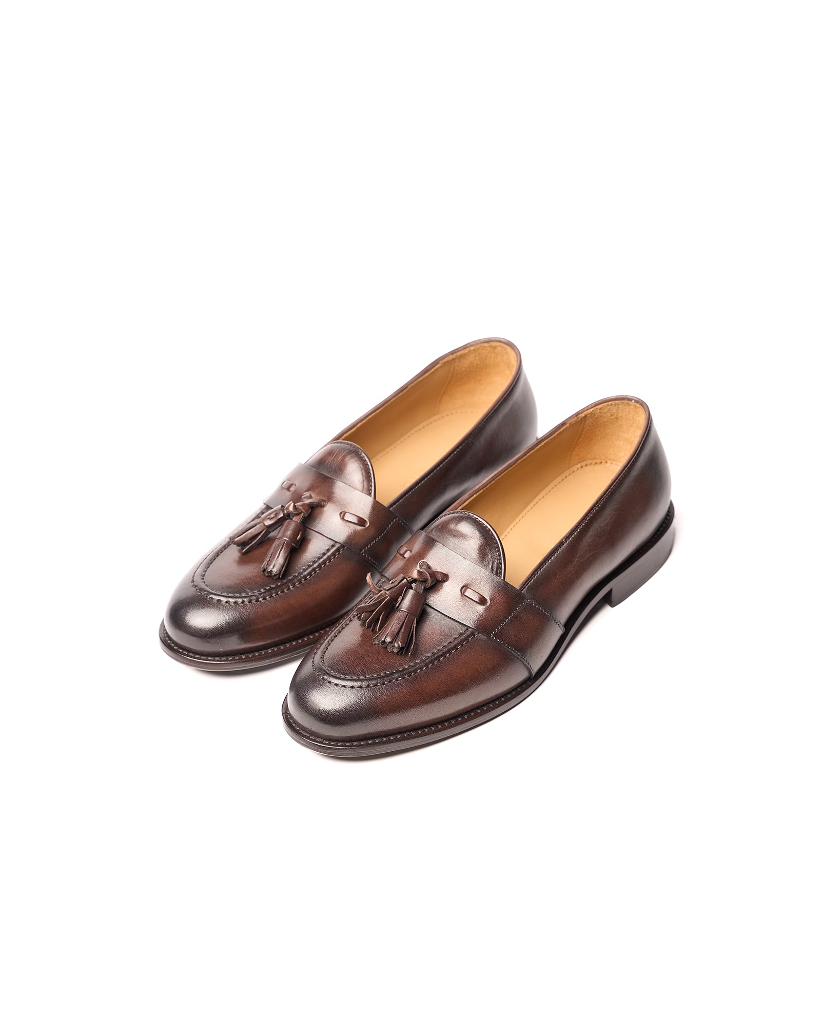 Black Leather Tassel Loafer