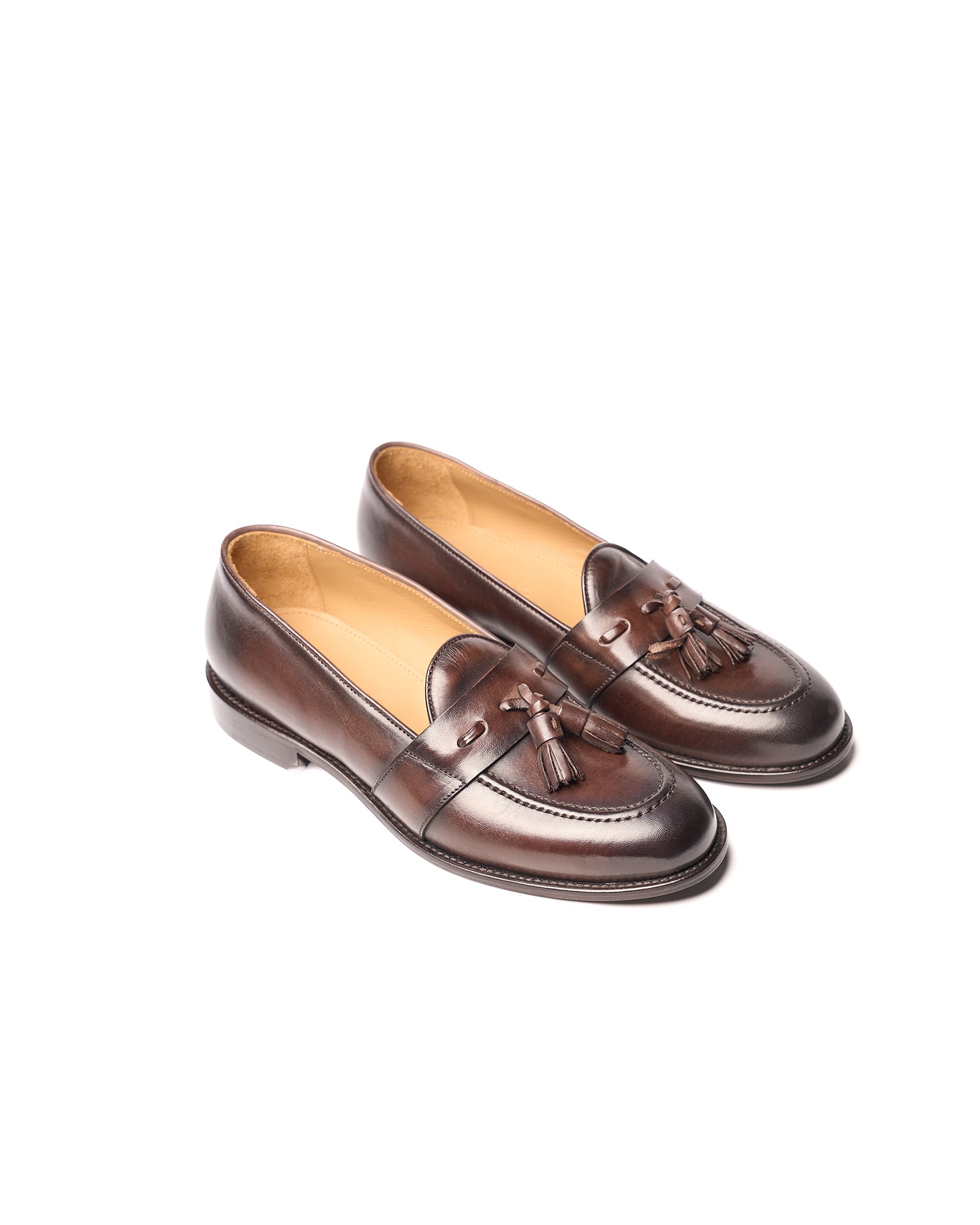Black Leather Tassel Loafer