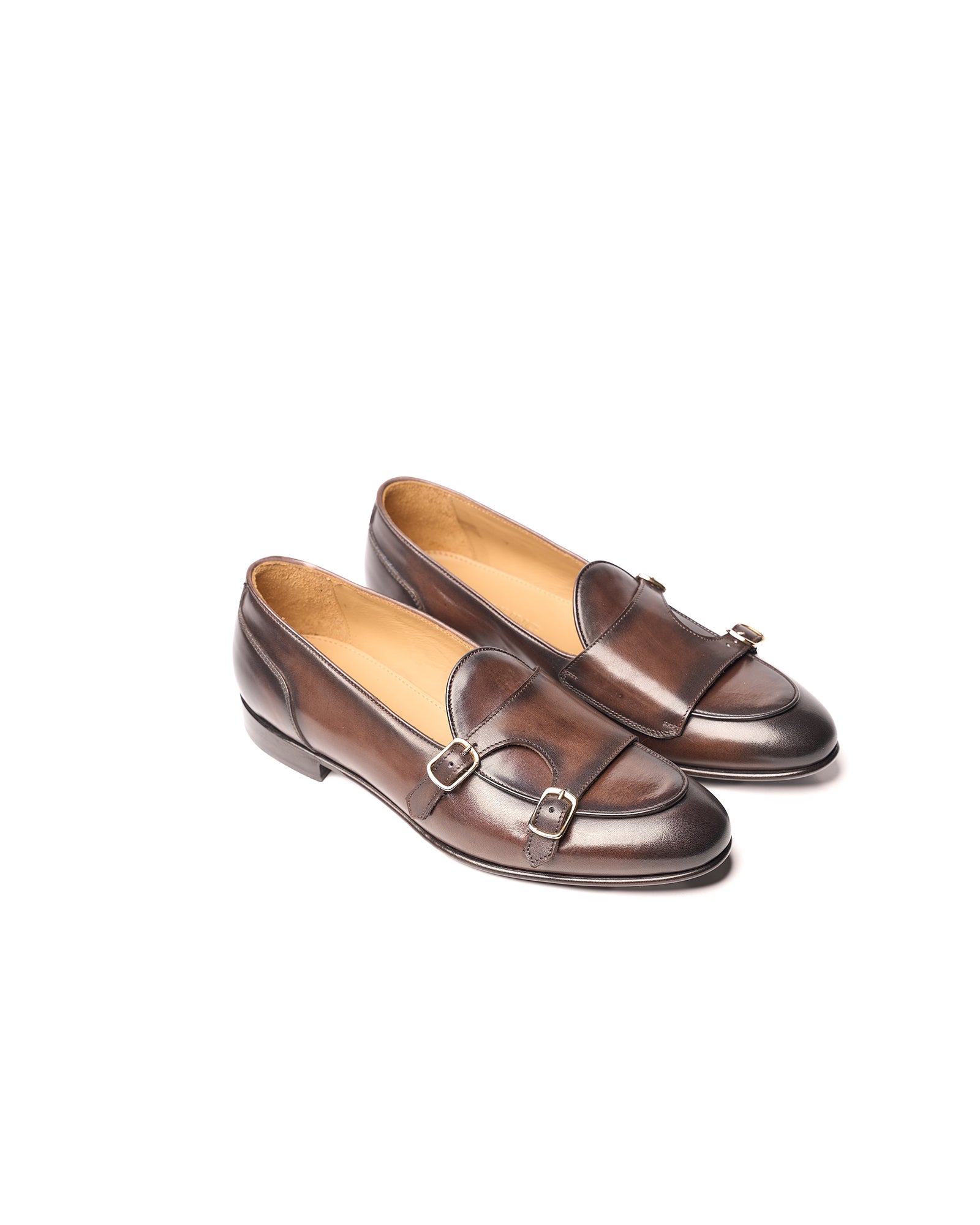 Mocassino con Doppia Fibbia Marrone