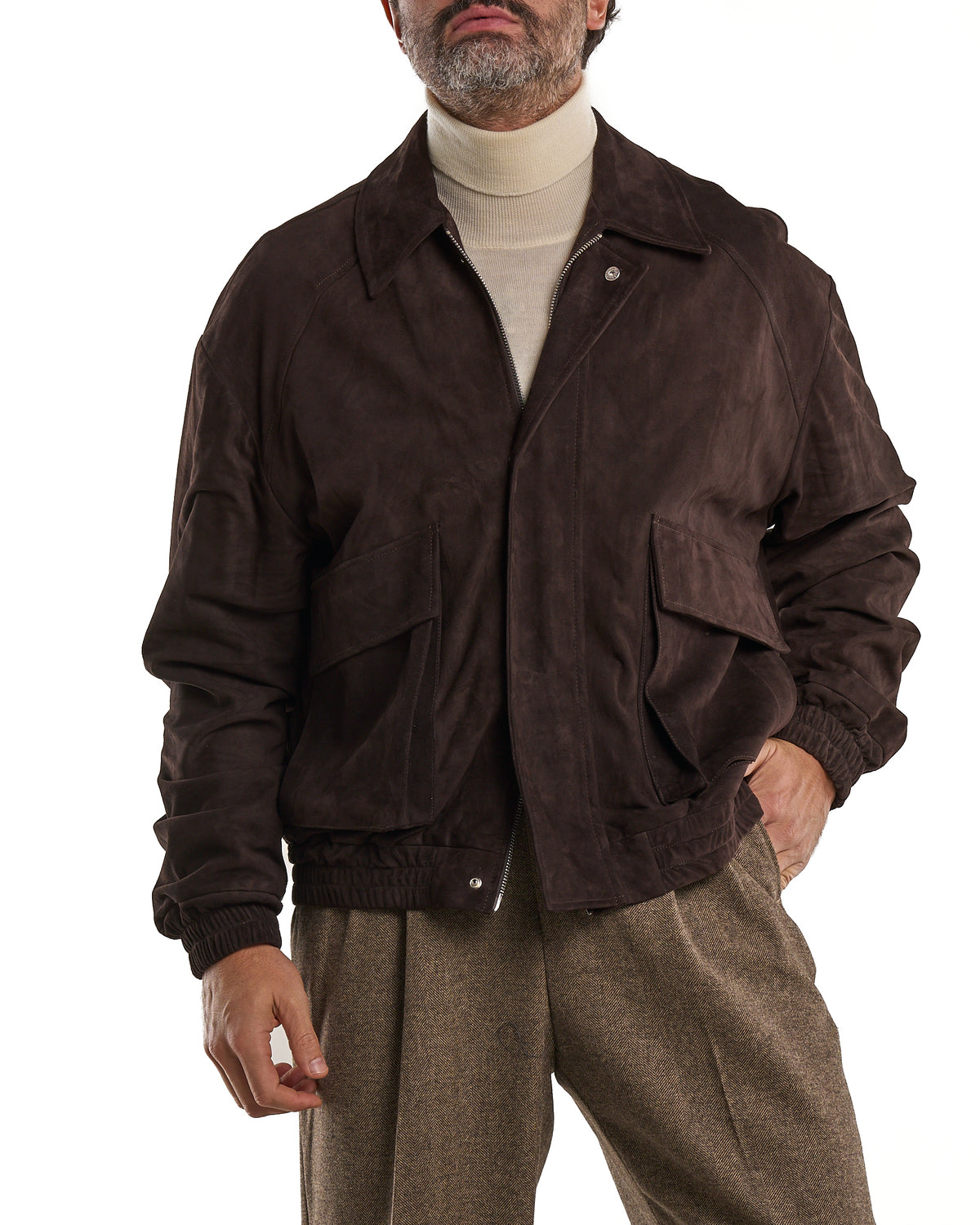 Dark Brown Suede Jacket
