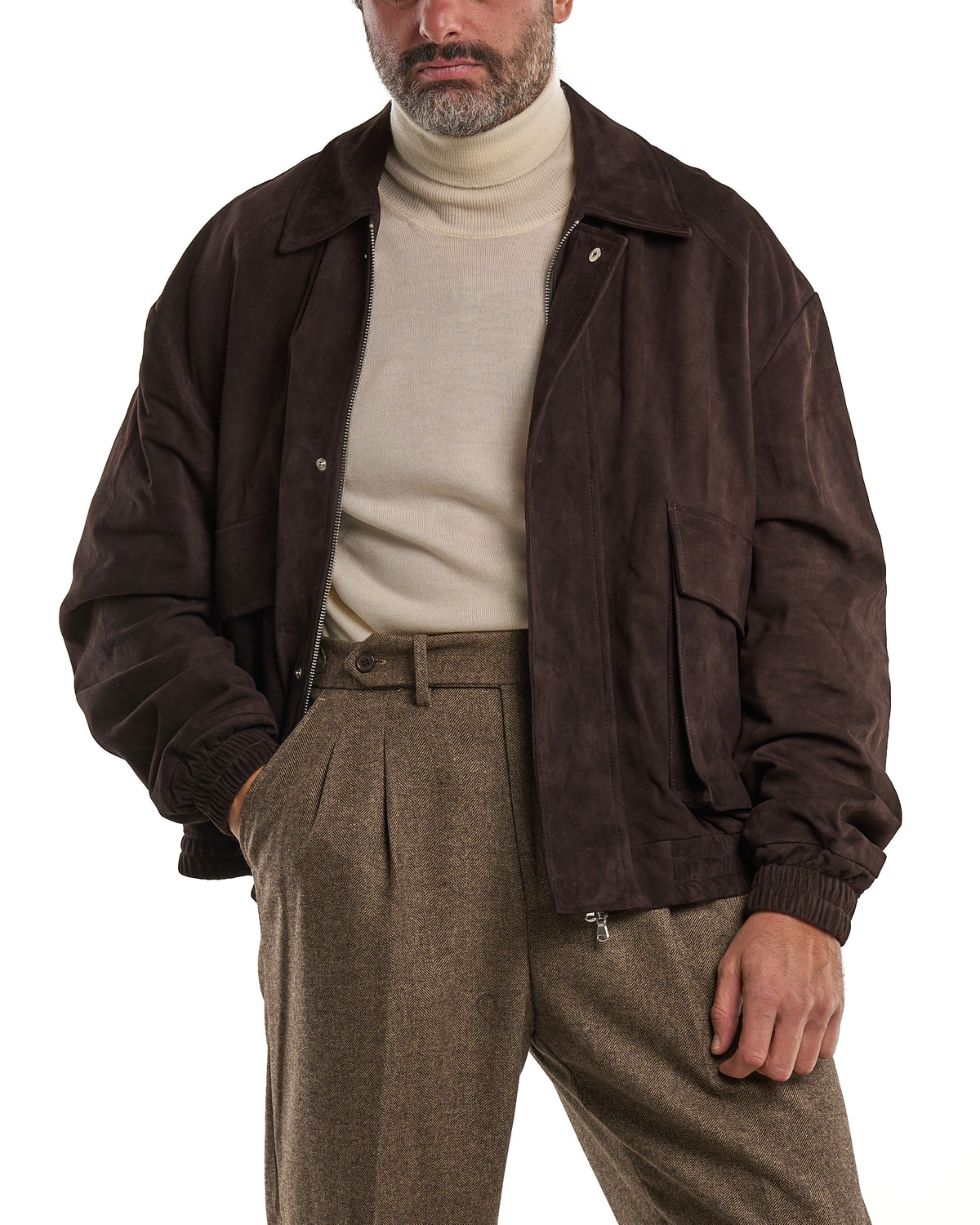 Dark Brown Suede Jacket
