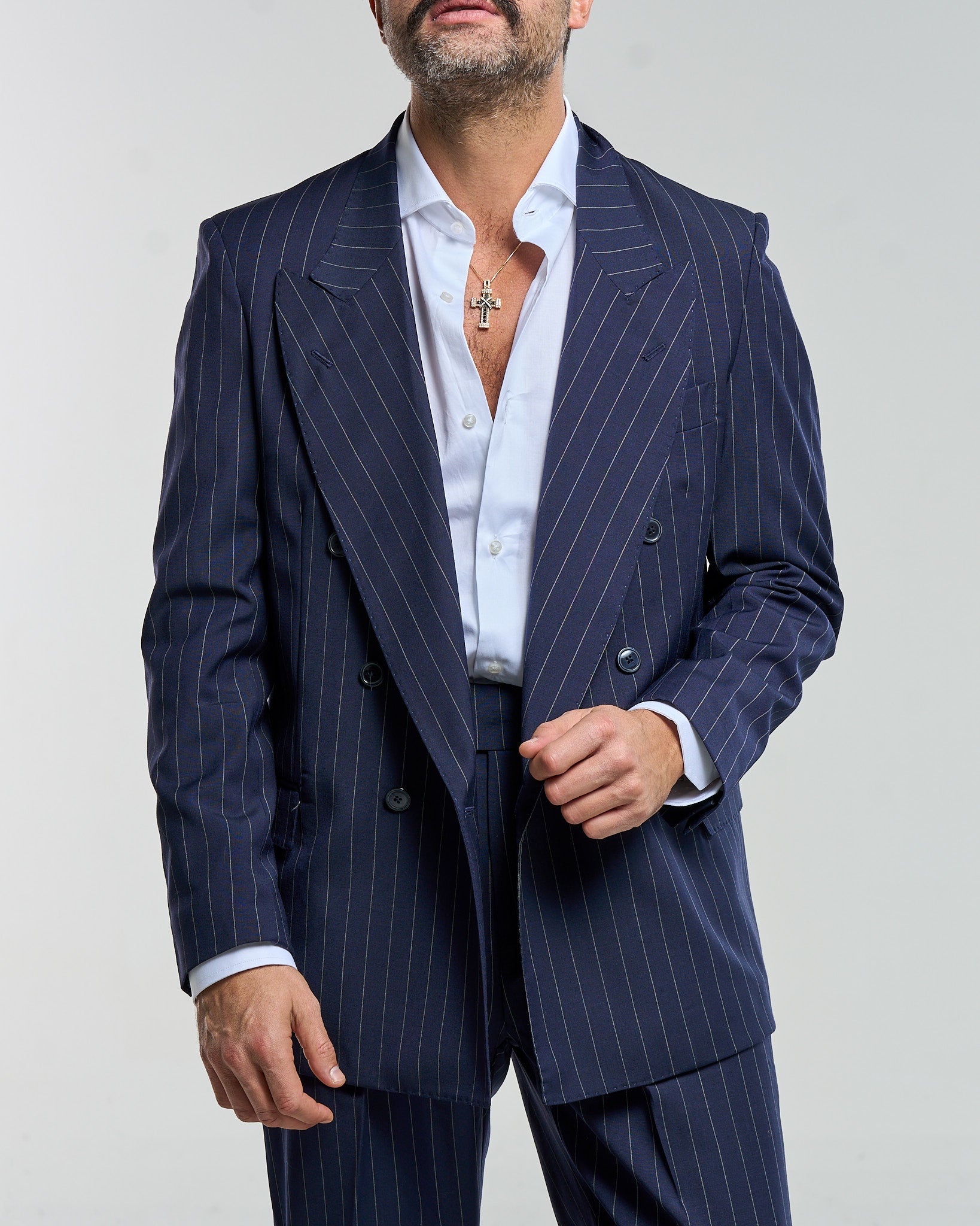 Giacca con Abbottonatura Profonda Verde Riva