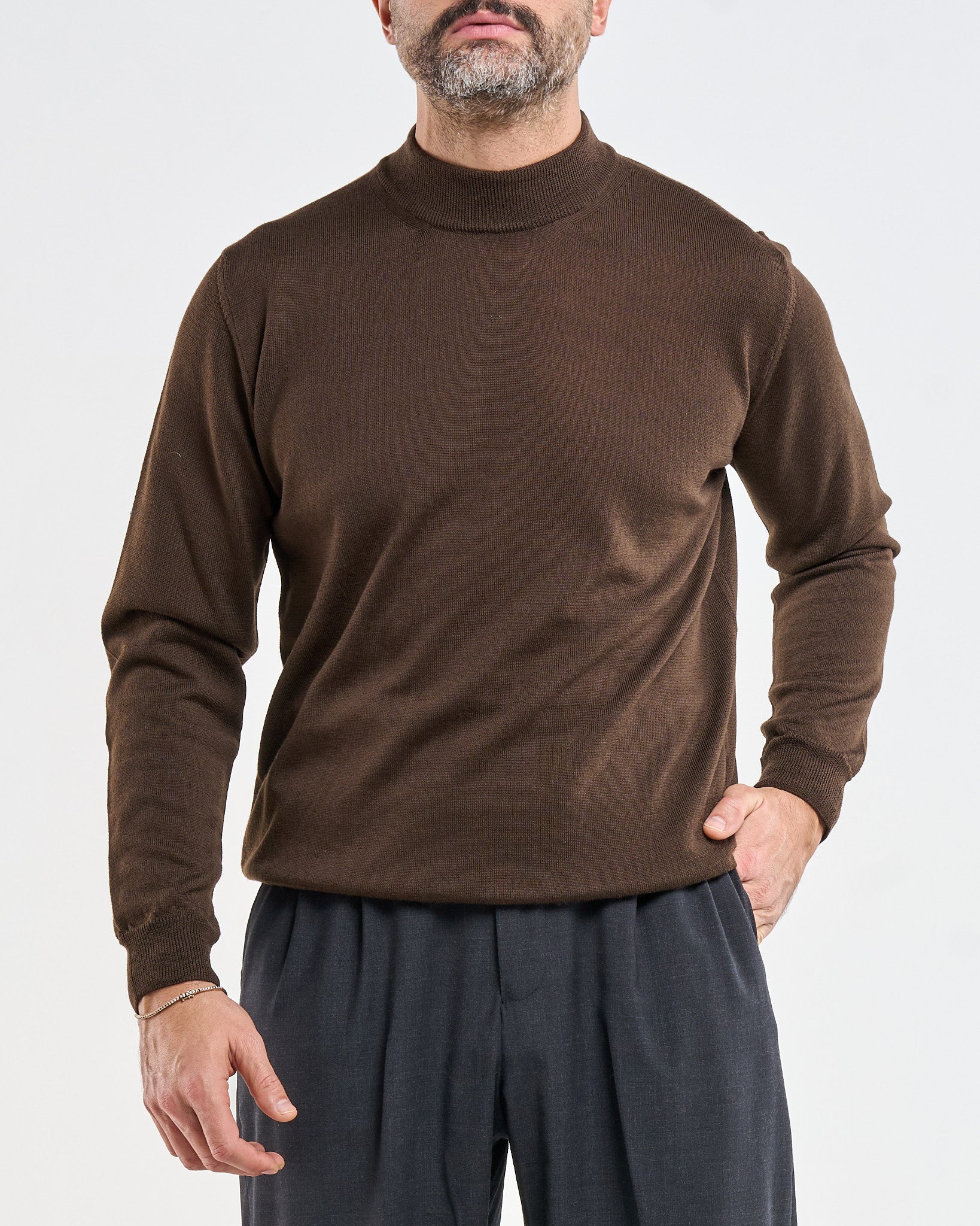 Mezzocollo in 100% Lana Merinos Moro