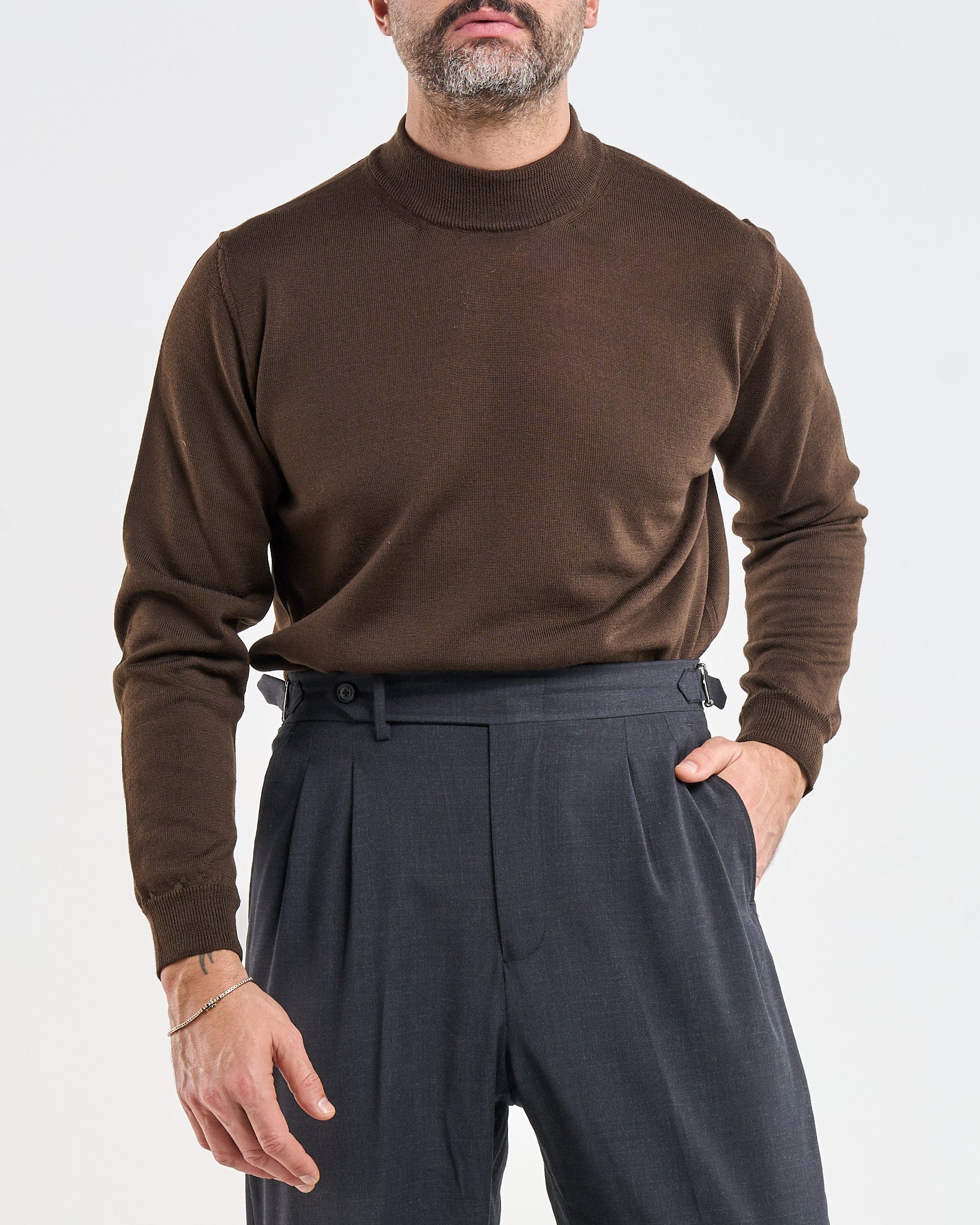 Mezzocollo in 100% Lana Merinos Moro