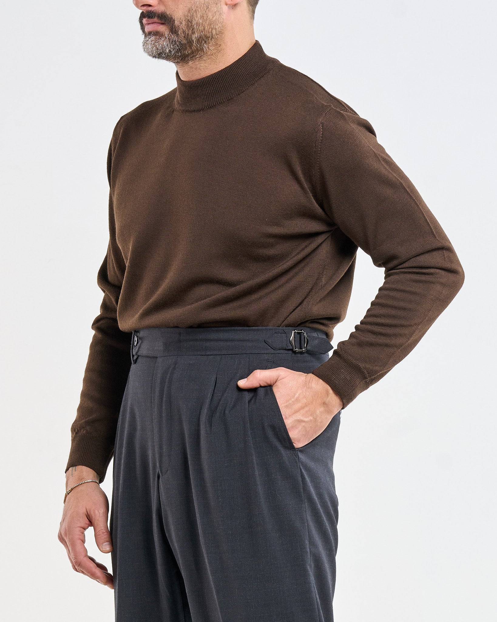 Mezzocollo in 100% Lana Merinos Moro