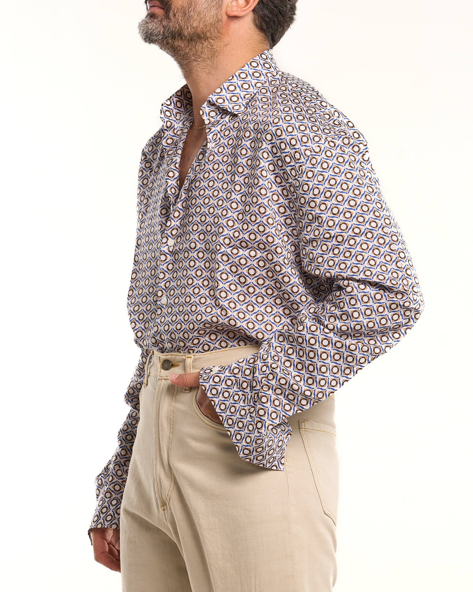 Black French Collar Shirt