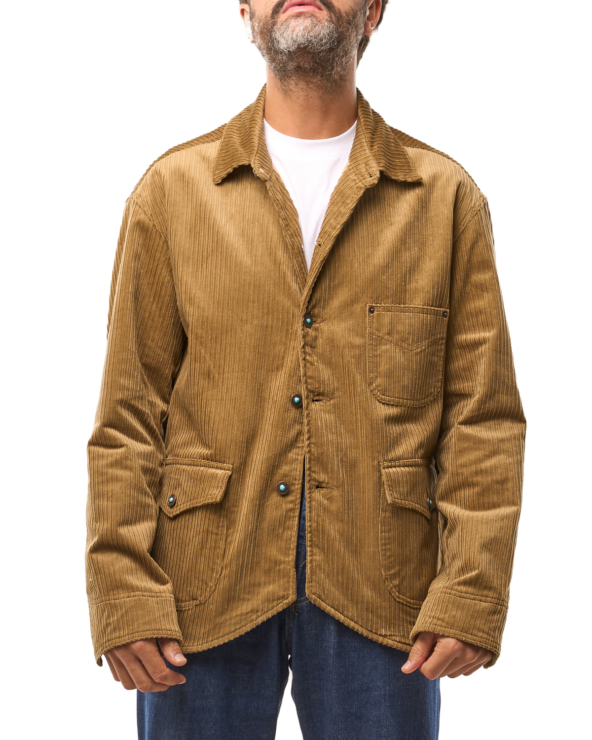 Chaqueta vaquera lavada con mosquetones, azul lavado