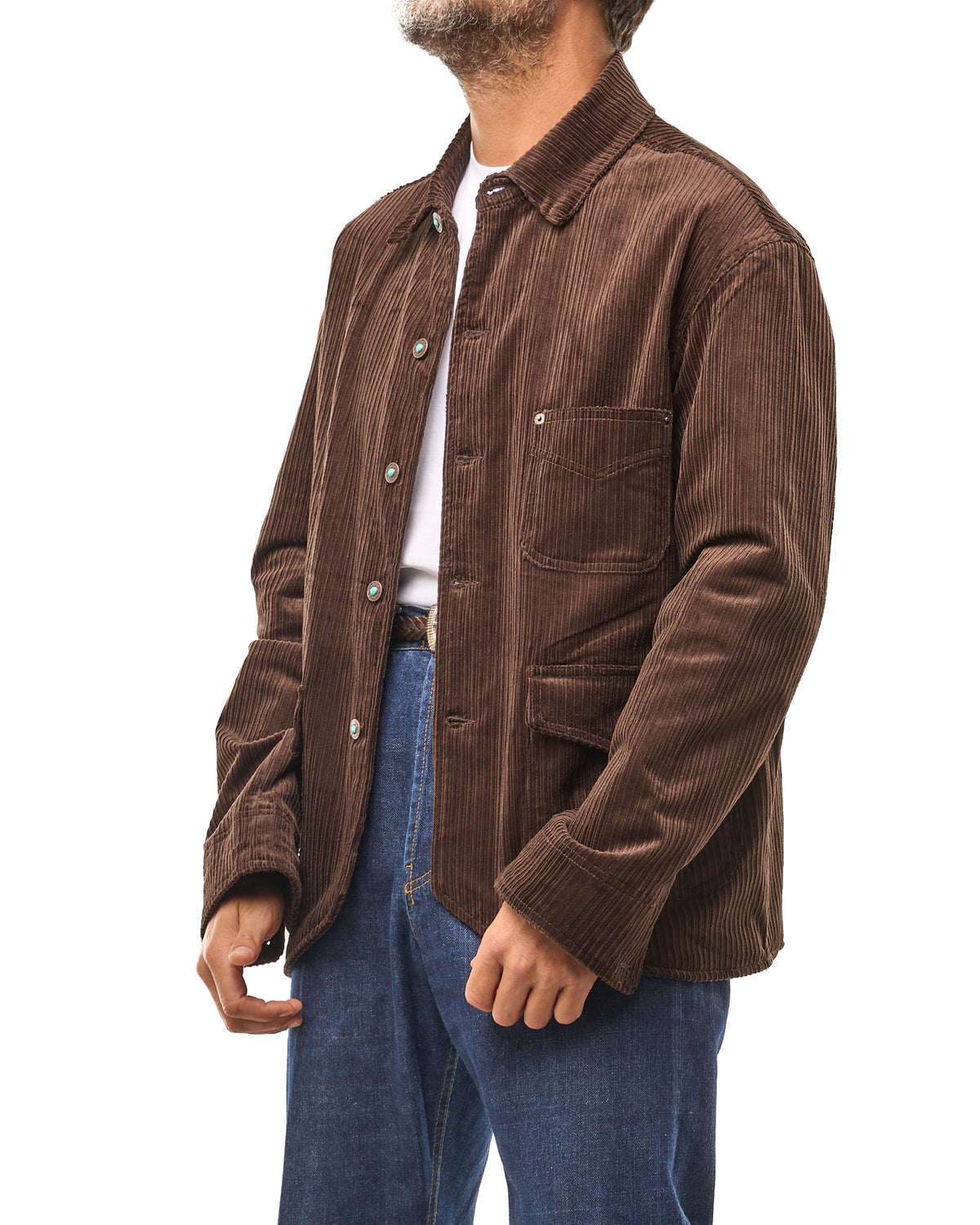 Chaqueta vaquera lavada con mosquetones, azul lavado