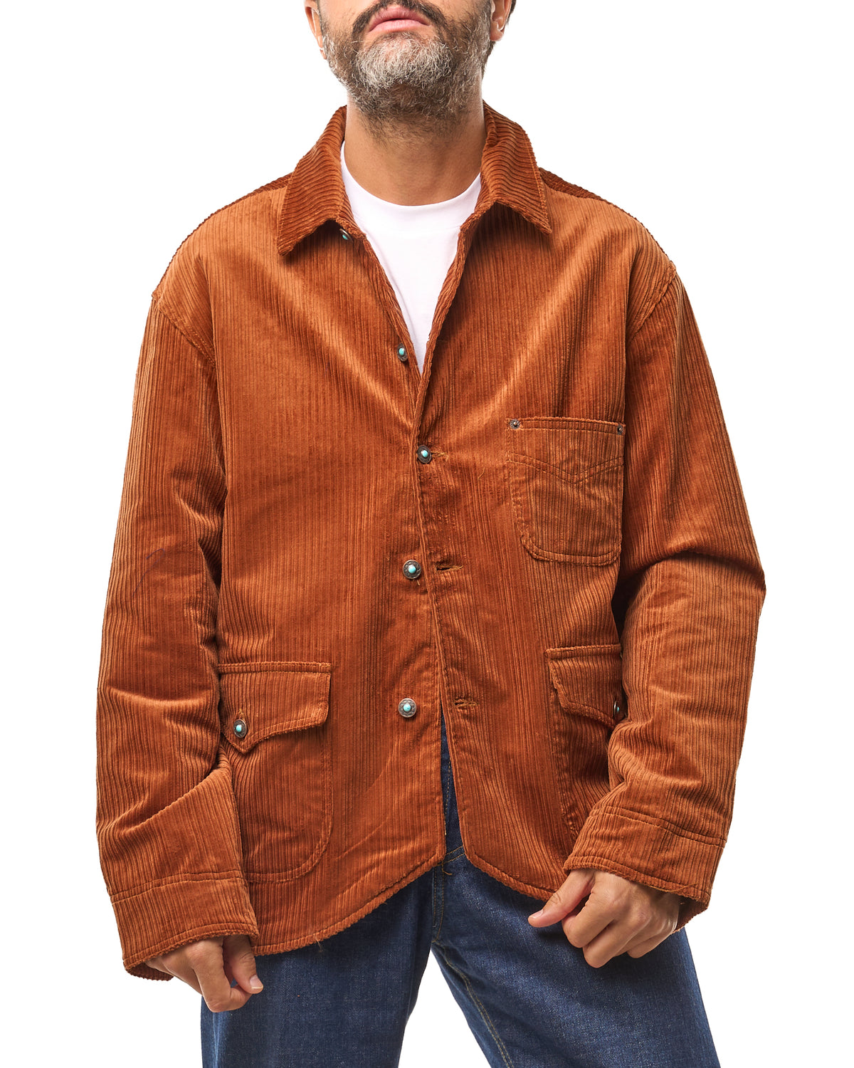 Chaqueta vaquera lavada con mosquetones, azul lavado
